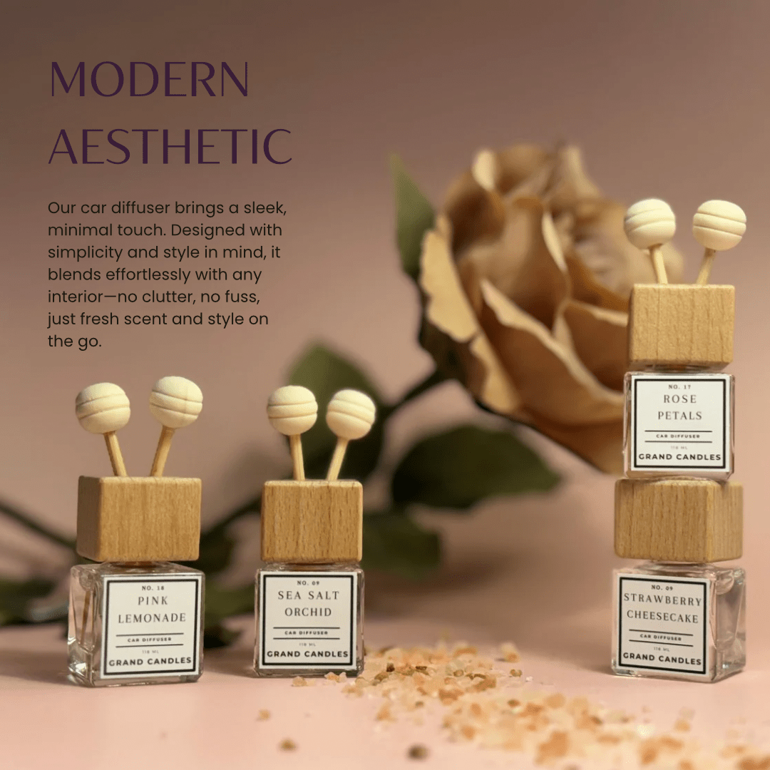 Why Essential Oil Car Diffusers Are Better Than Traditional Air Fresheners - Grand Candles