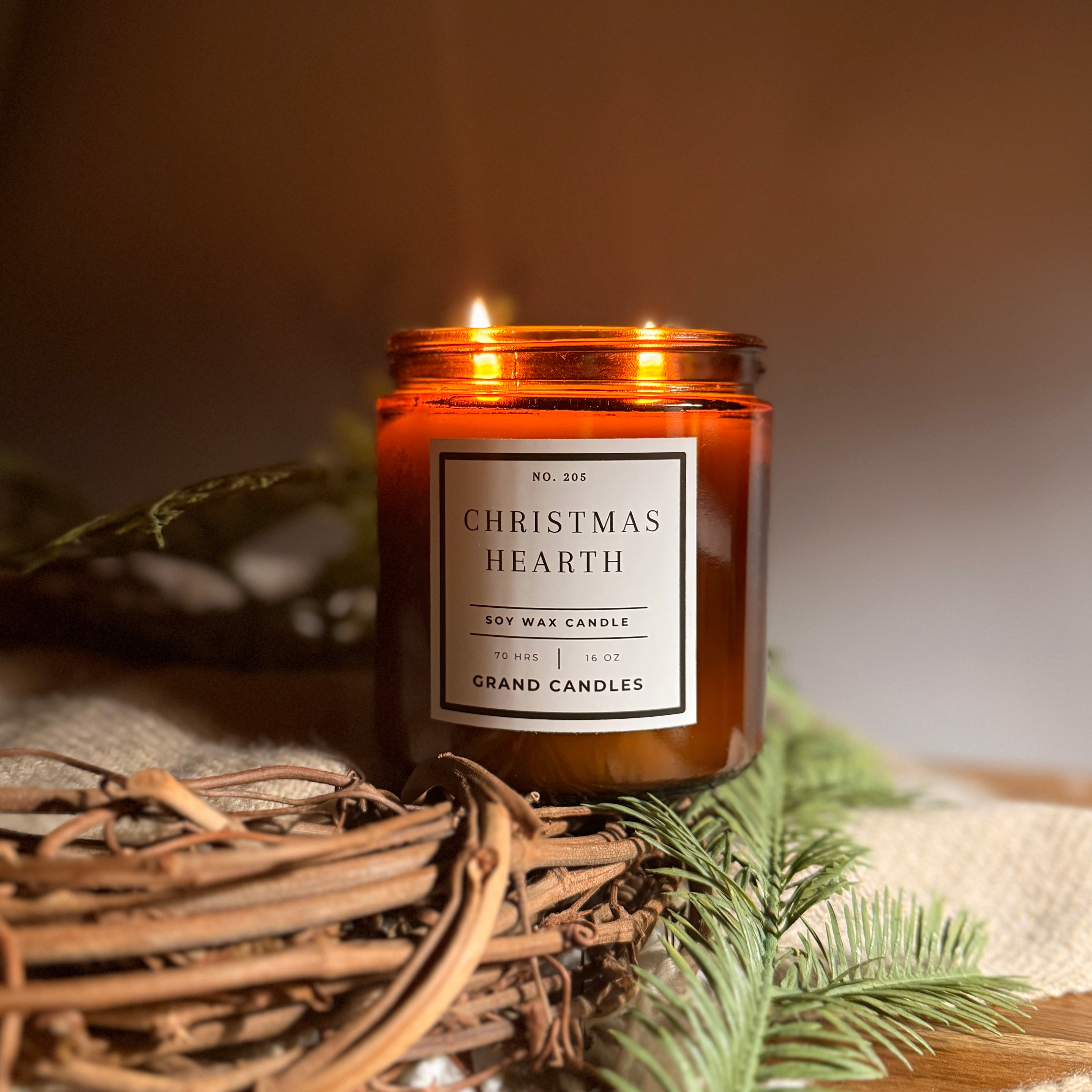 Christmas Hearth Candle