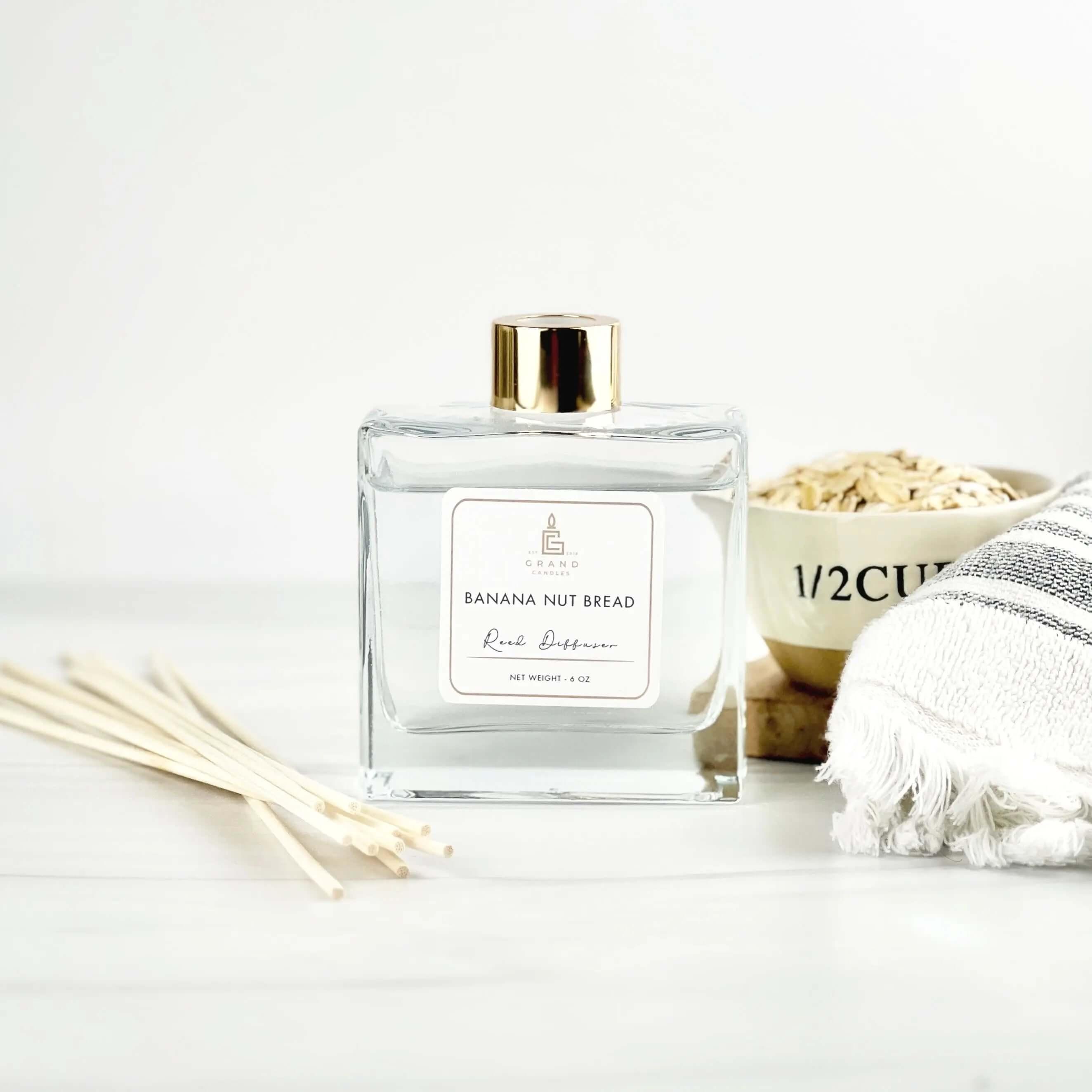 Banana Nut Bread Reed Diffuser Grand Candles LLC