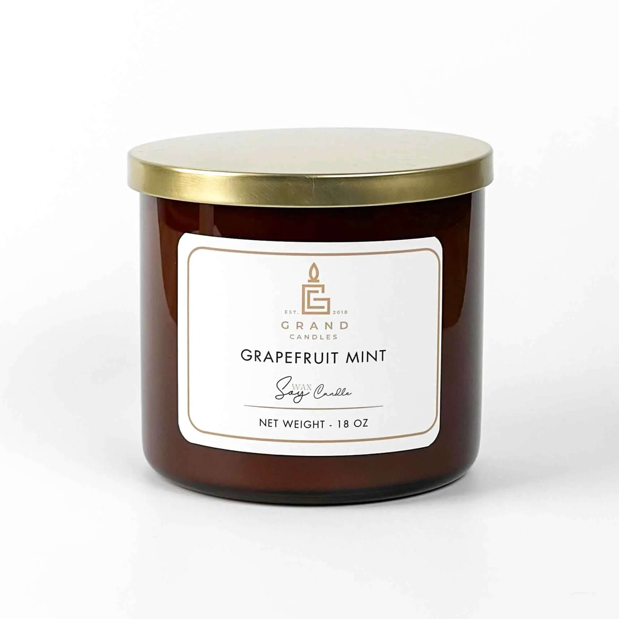 Grapefruit Mint Candle Grand Candles LLC