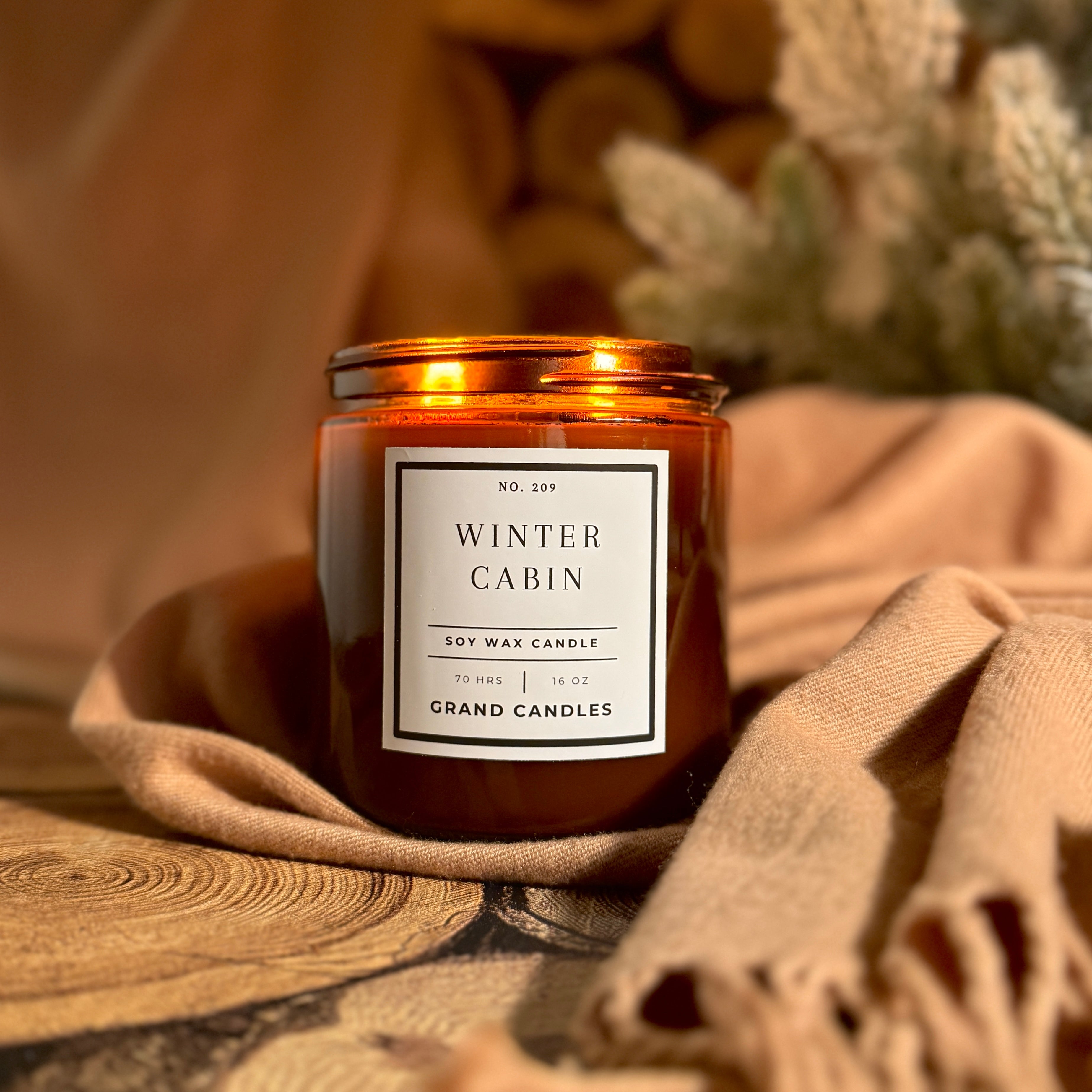 Winter Cabin Candle