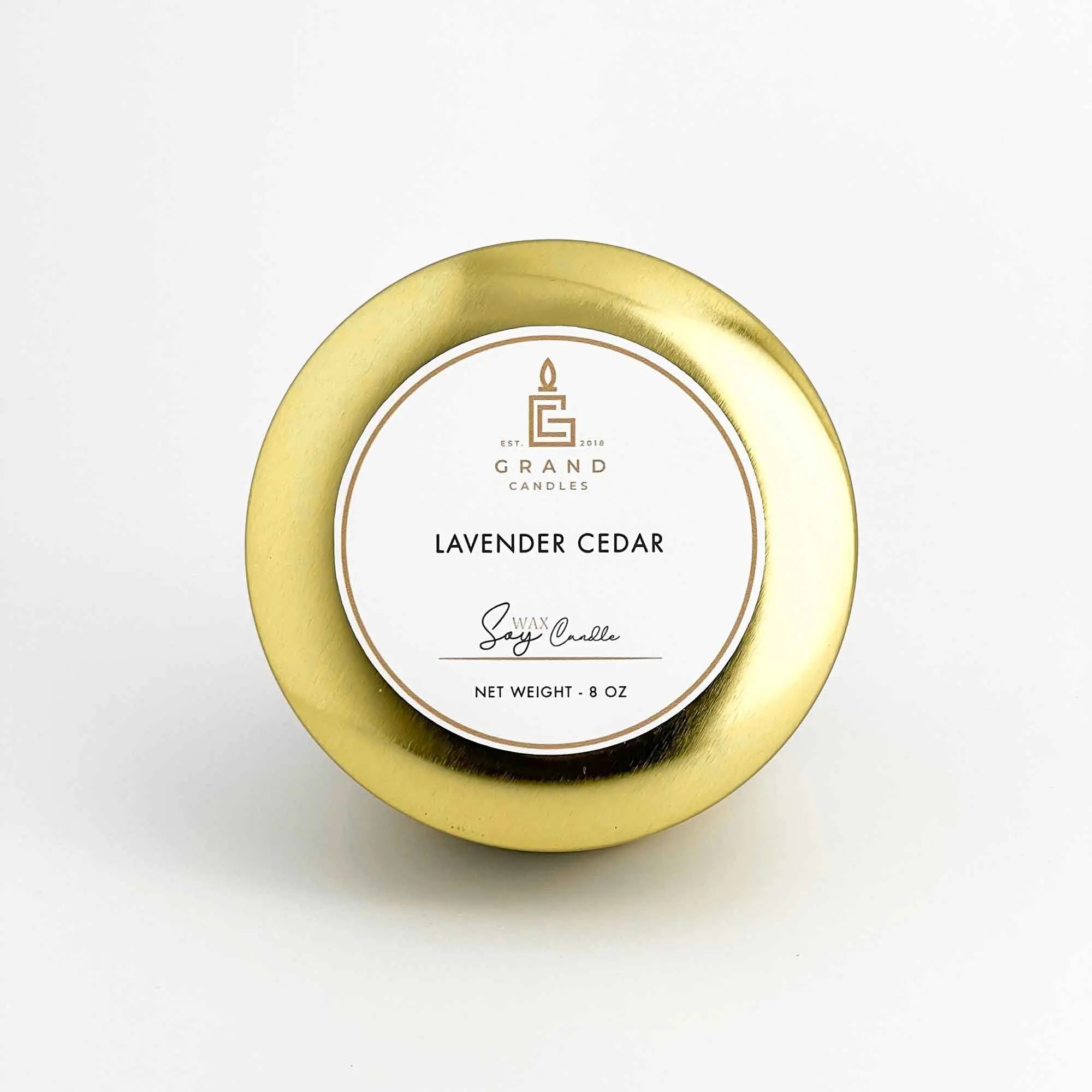 Lavender Cedar Candle Grand Candles LLC