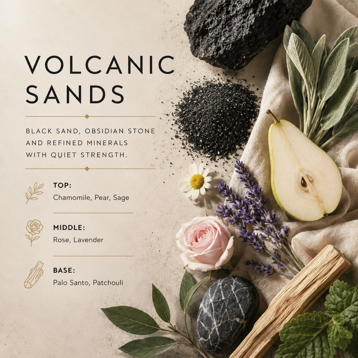 Volcanic Sands Car Diffuser - Grand Candles (temporary candle photo, dedicated photography pending)