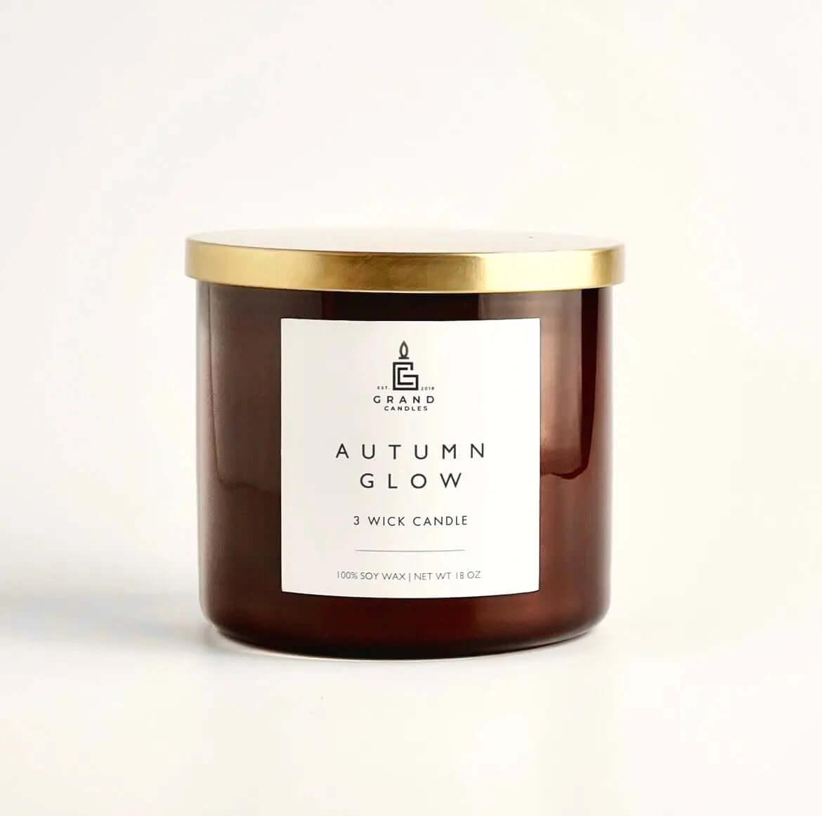 Autumn Glow Candle - AUTUMN - 18 - BLK Grand Candles