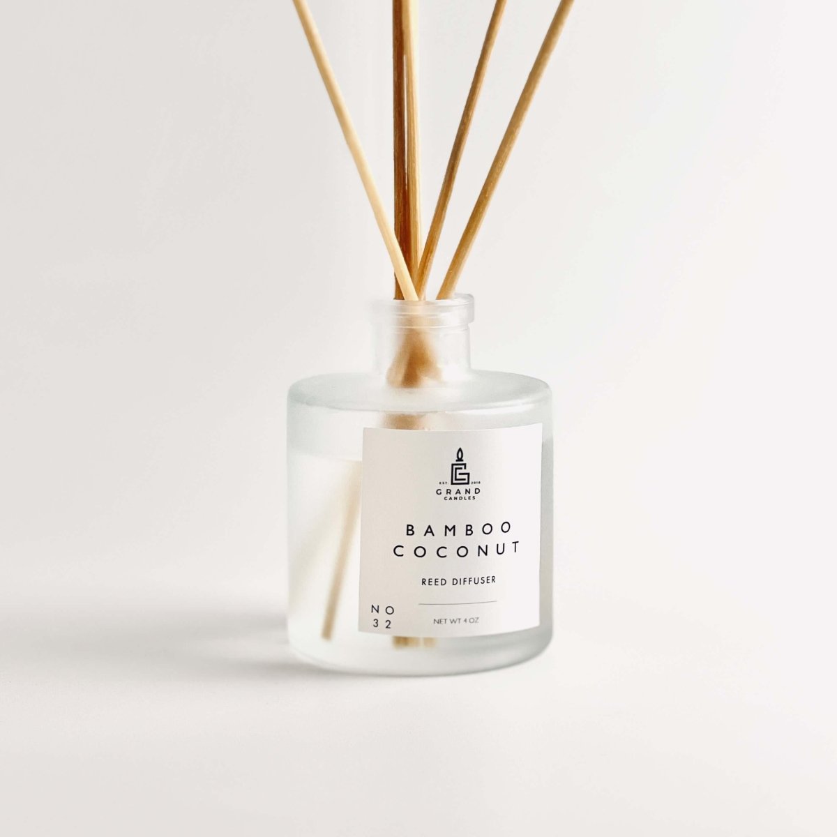 Bamboo Coconut Reed Diffuser - BAMBOO - REED - 4 - FROST Grand Candles