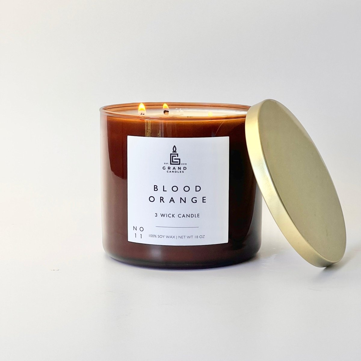 Blood Orange Soy Candle - ORANGE - 18 - AMB Grand Candles
