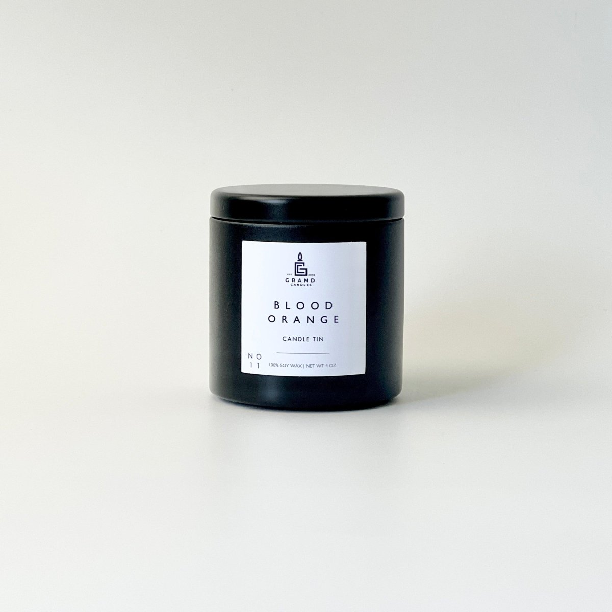 Blood Orange Soy Candle - ORANGE - MINI - BLK Grand Candles