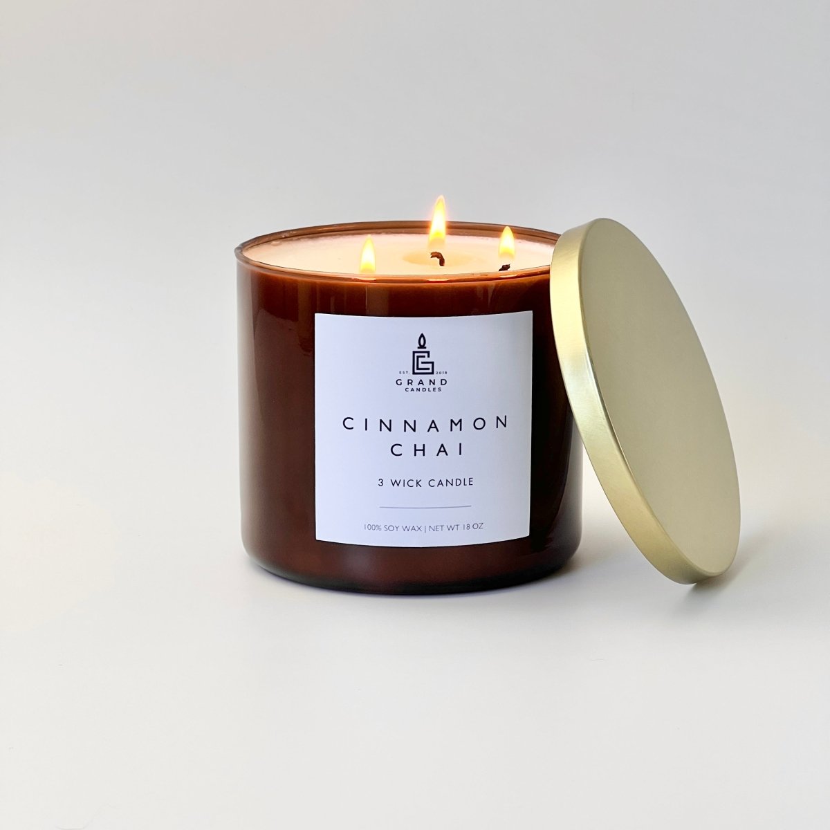 Cinnamon Chai Candle - CHAI - 18 - AMB Grand Candles