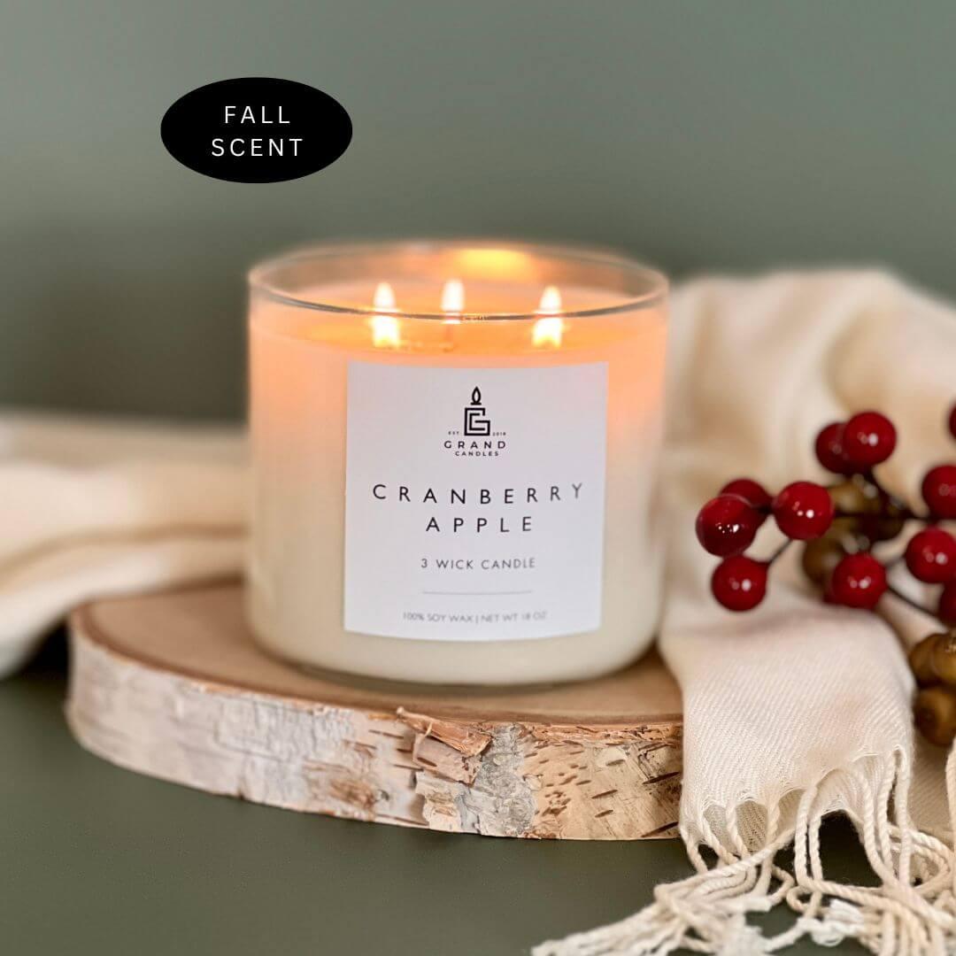 Cranberry Apple Candle - CRANBERRY - 18 - CLR Grand Candles