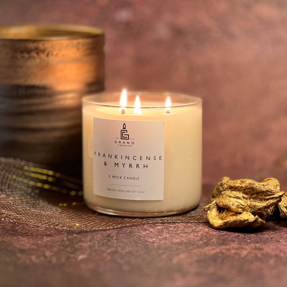 Frankincense & Myrrh Candle - FRANKMYRRH - 18 - CLR Grand Candles