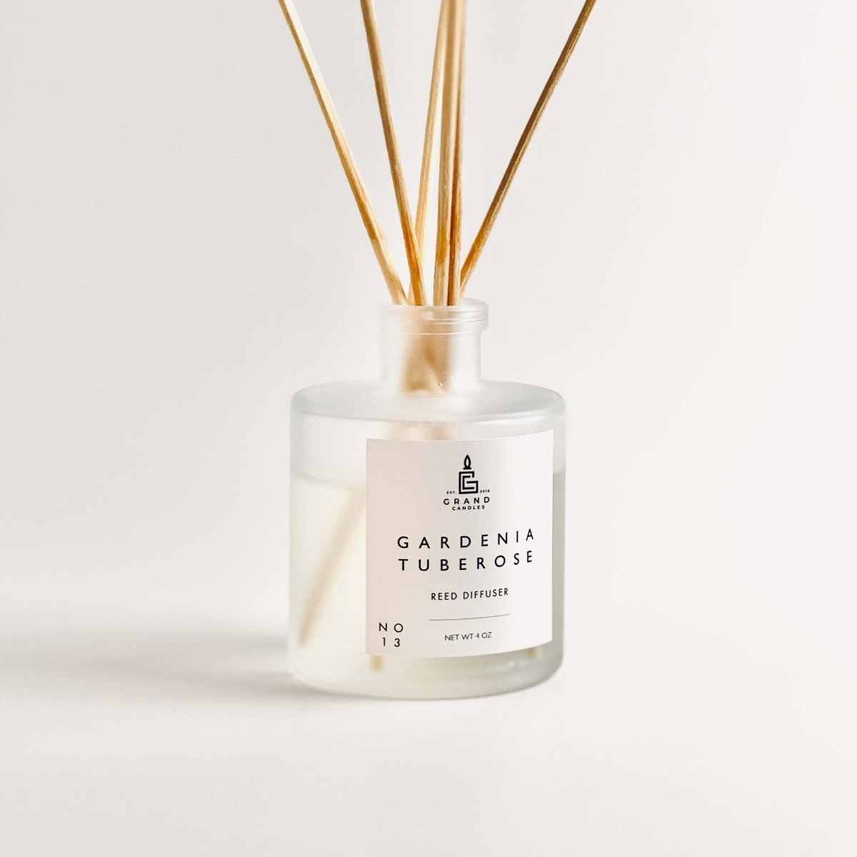 Gardenia Tuberose Reed Diffuser - TUBEROSE - REED - 4 - FROST Grand Candles