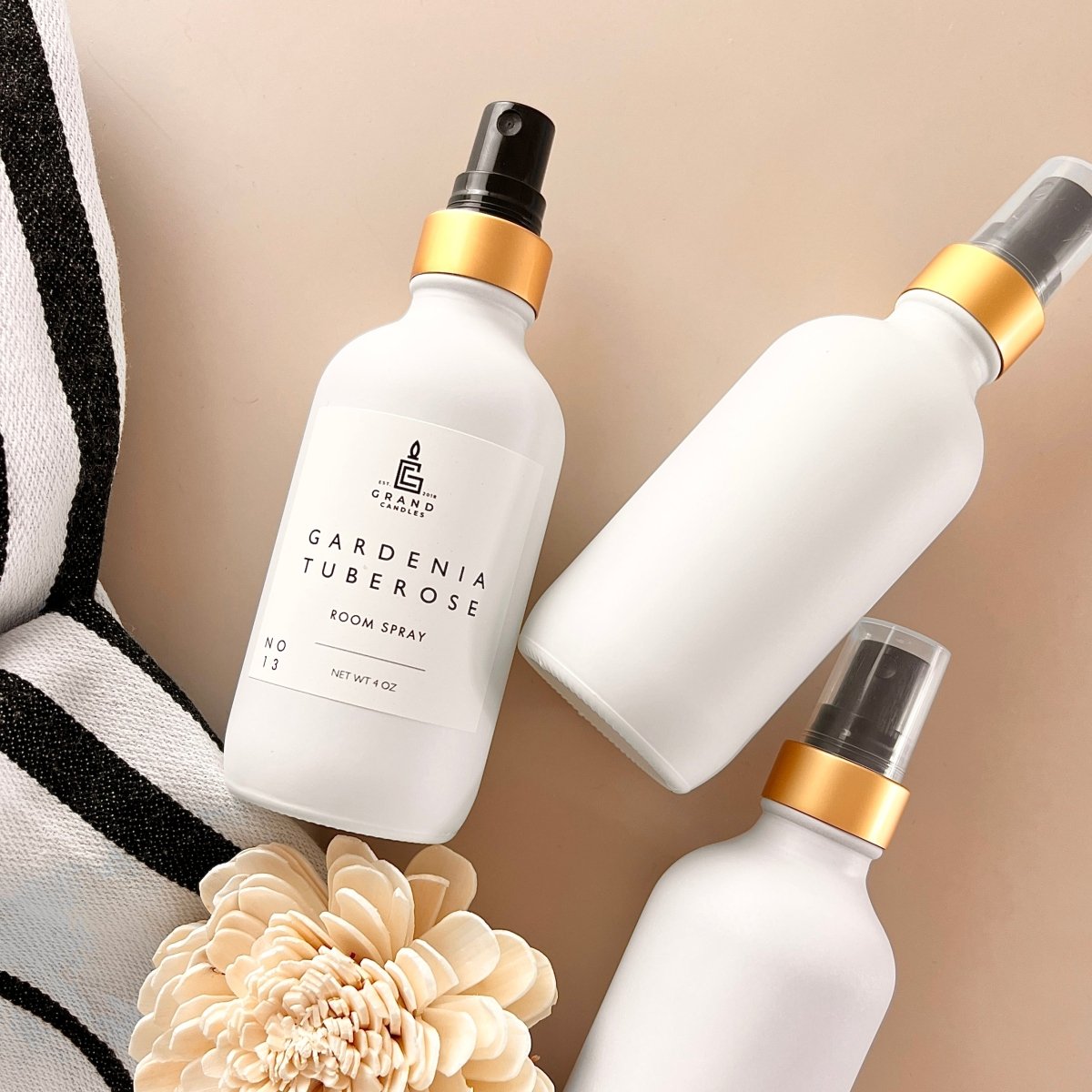 Gardenia Tuberose Room & Linen Spray - GARDENIA - SPRAY Grand Candles