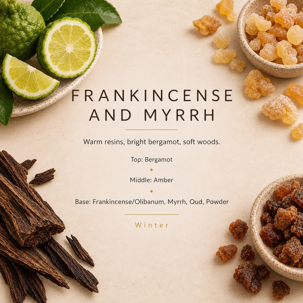 Frankincense and Myrrh fragrance artwork — Grand Candles