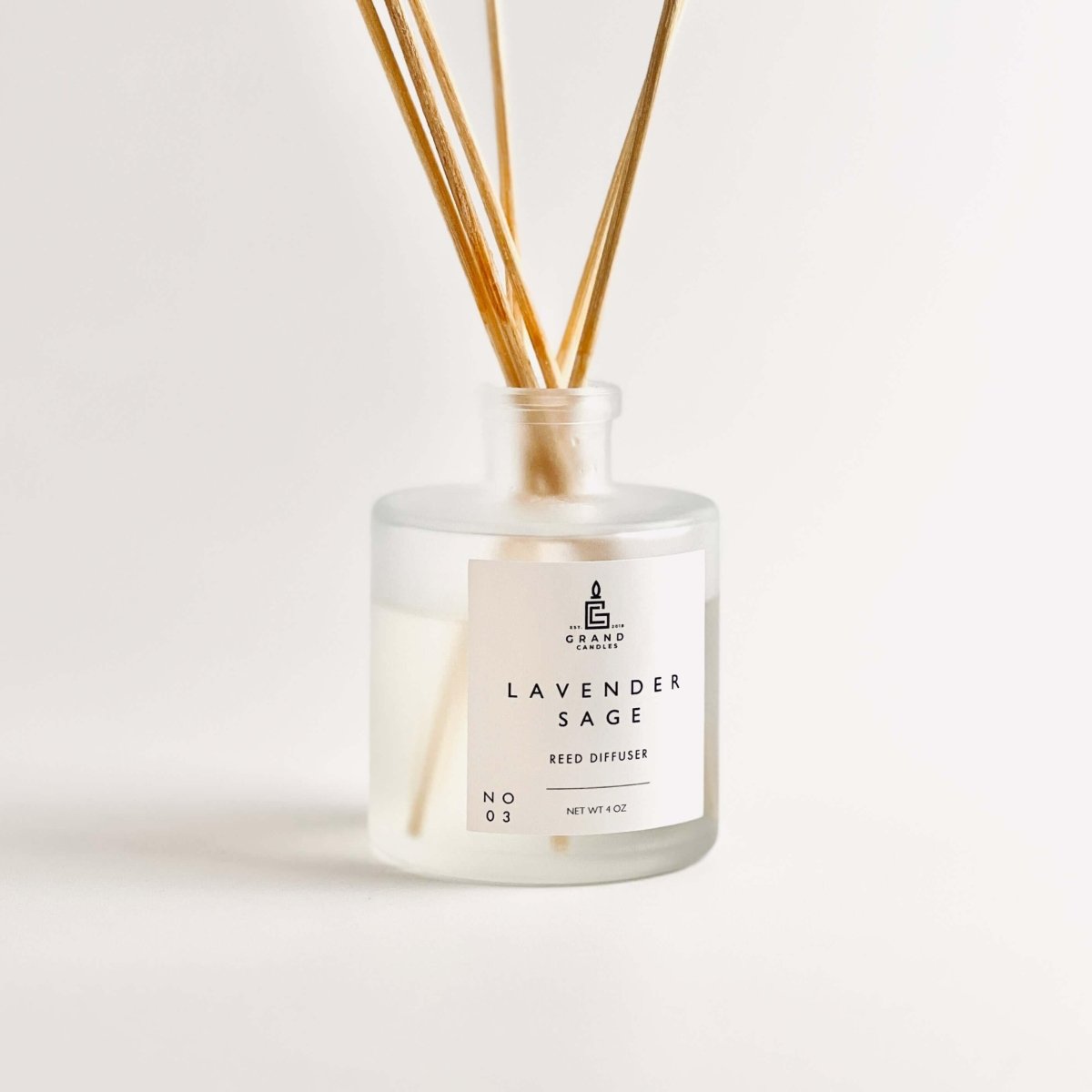Lavender Sage Reed Diffuser - SAGE - REED - 4 - FROST Grand Candles