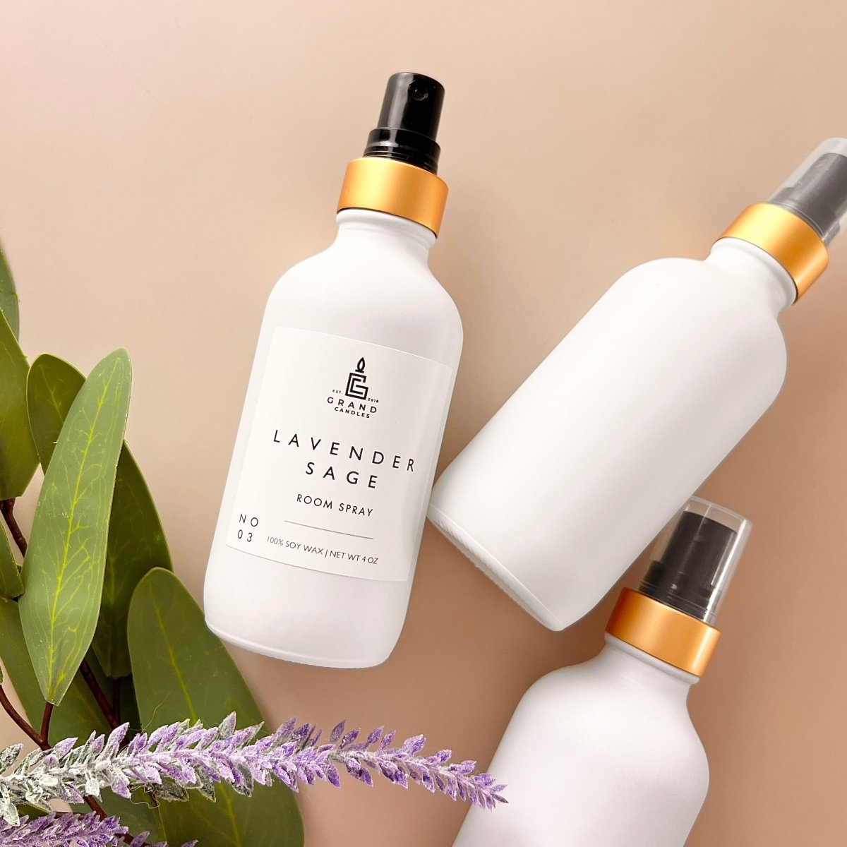 Lavender Sage Room & Linen Spray - SAGE - SPRAY Grand Candles