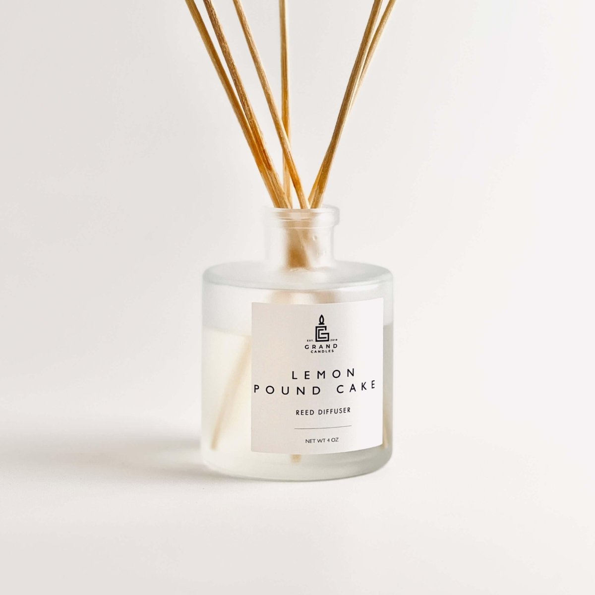 Lemon Pound Cake Reed Diffuser - LEMON - REED - 4 - FROST Grand Candles