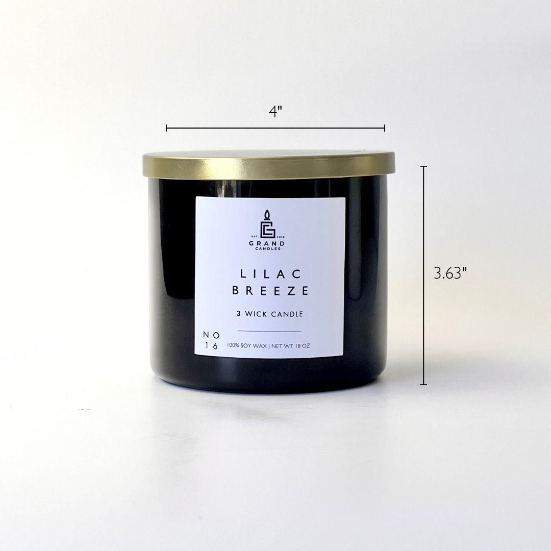 Lilac Breeze Candle - LILAC - 18 - BLK Grand Candles
