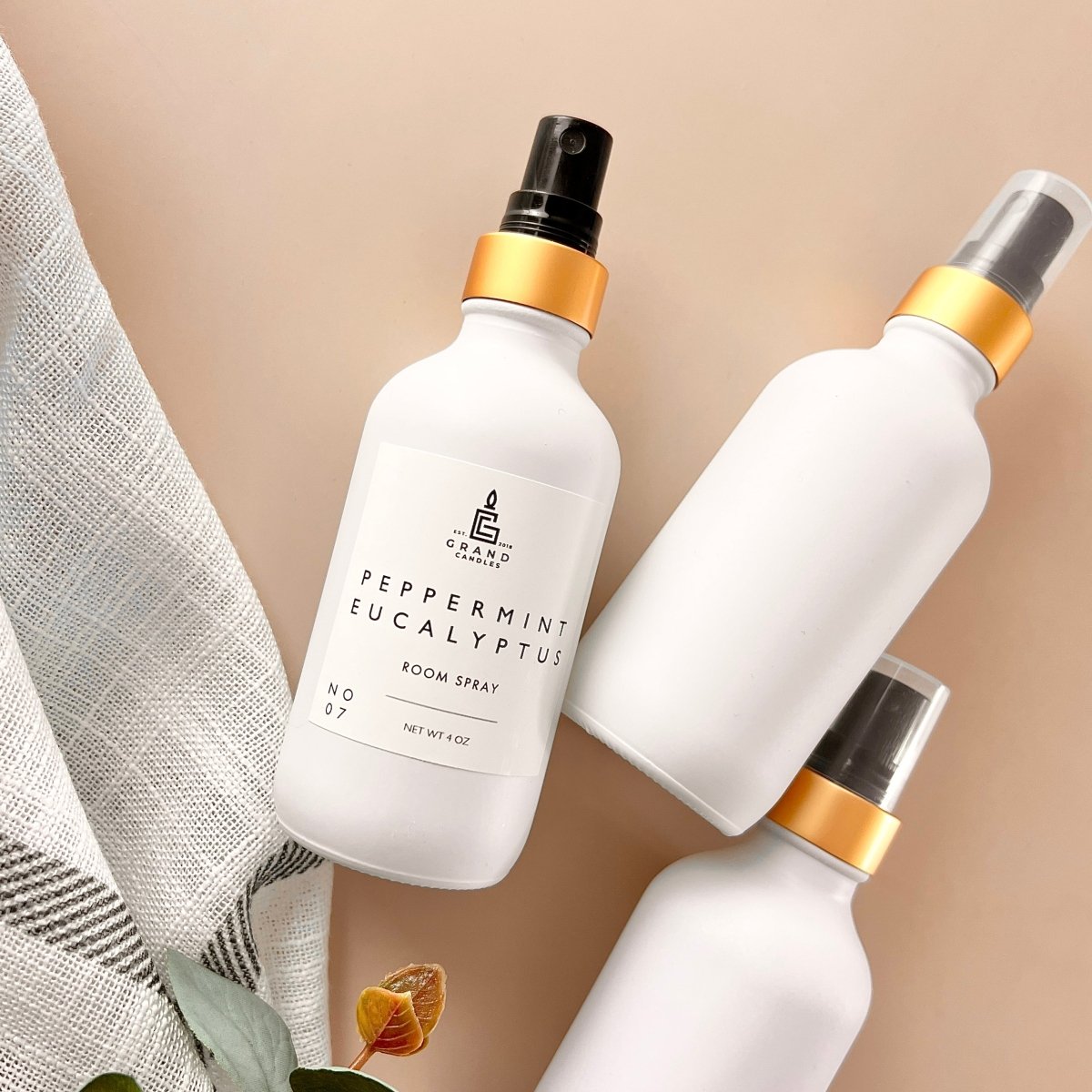 Peppermint Eucalyptus Room & Linen Spray - EUCALYPTUS - SPRAY Grand Candles