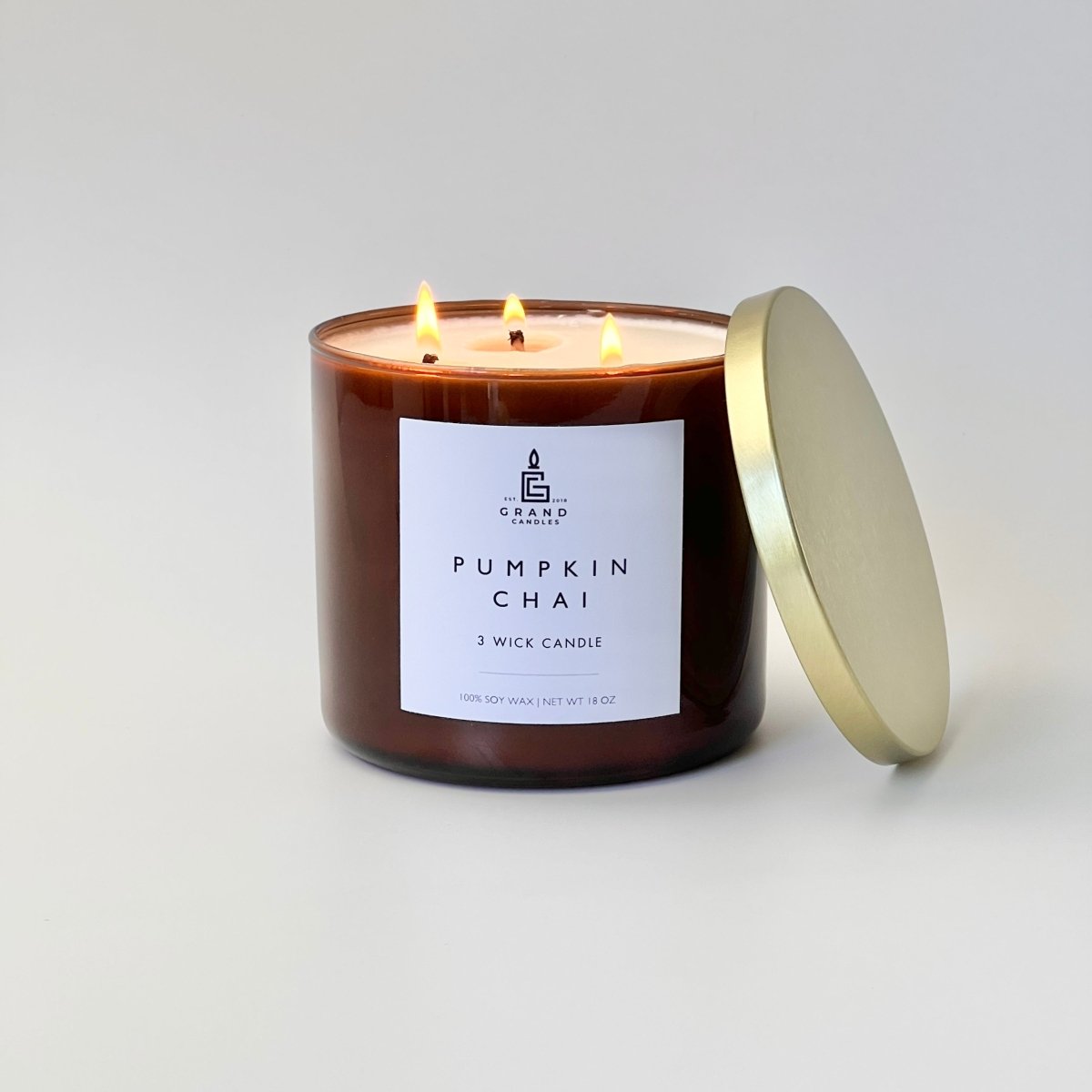 Pumpkin Chai Candle - PUMPCHAI - 18 - AMB Grand Candles
