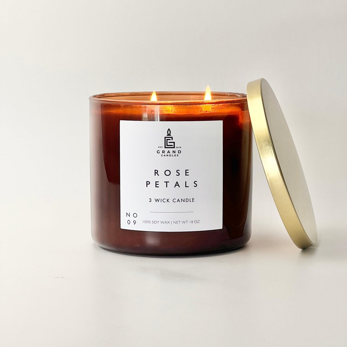 Rose Petals Candle - ROSE - 18 - AMB Grand Candles