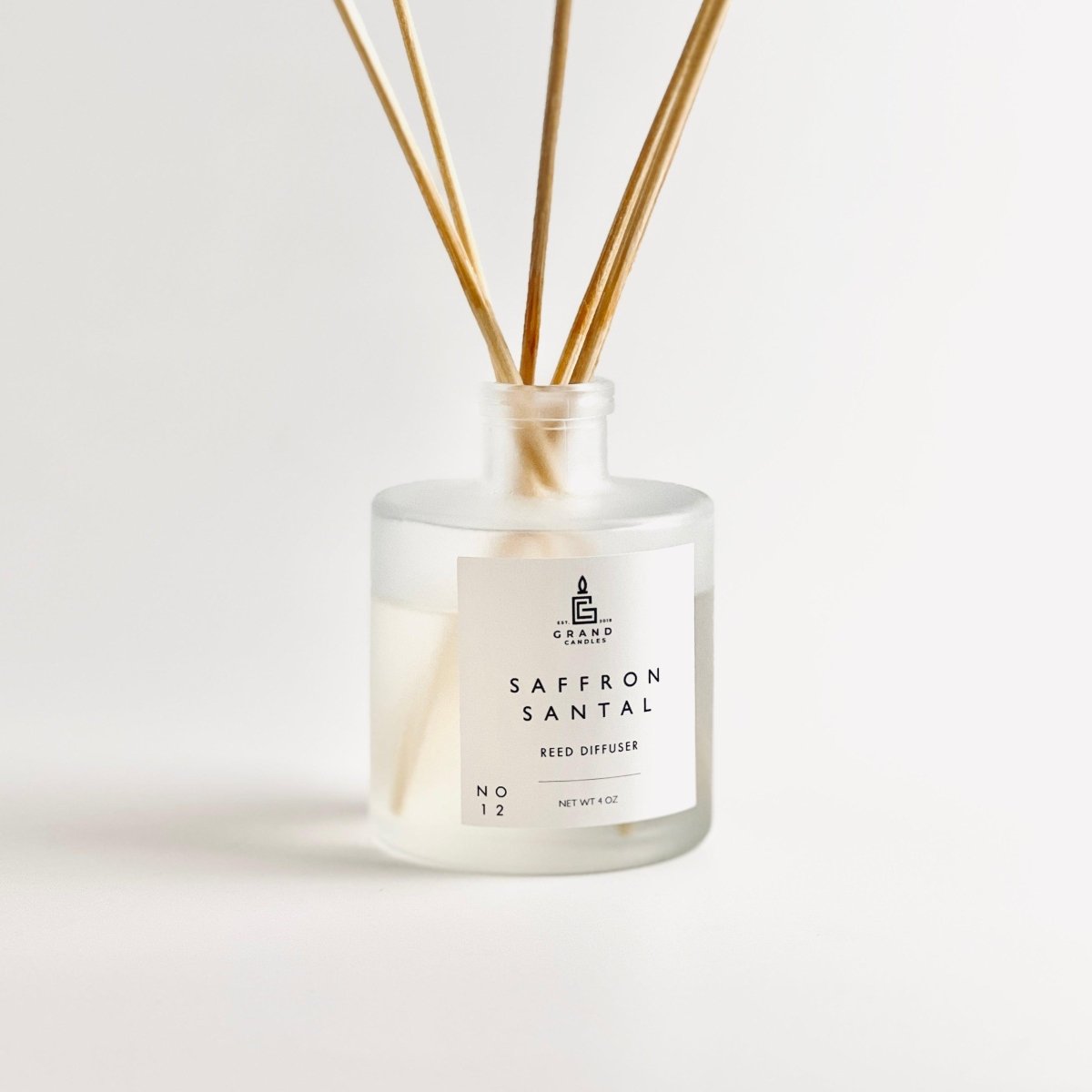 Saffron Santal Reed Diffuser - SAFFRON - REED - 4 - FROST Grand Candles