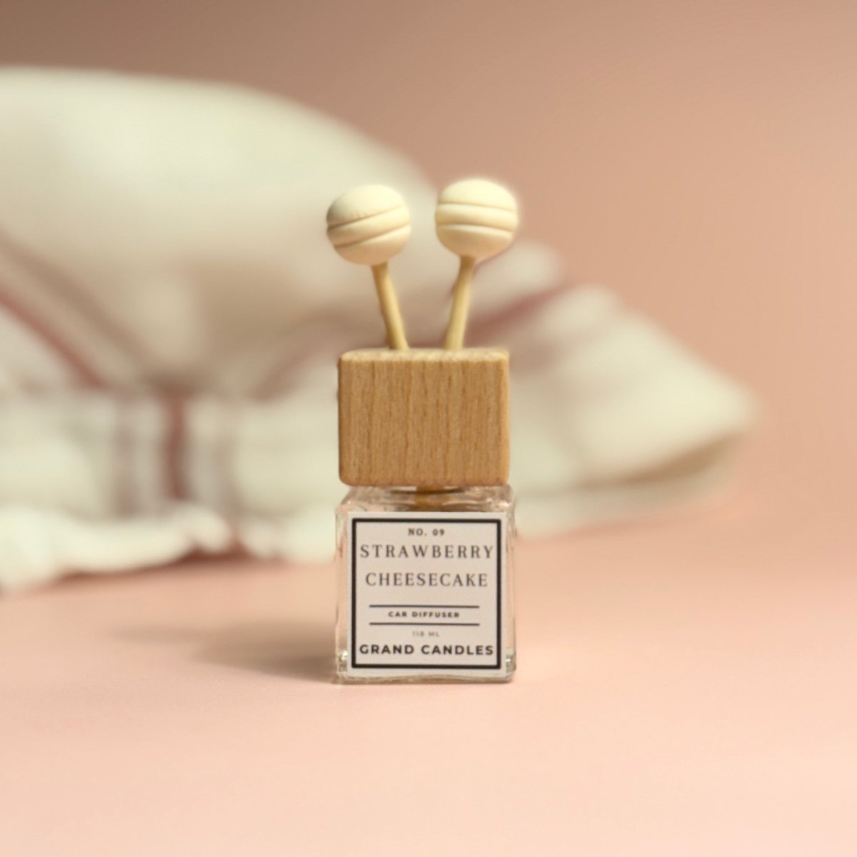 Strawberry Cheesecake Car Diffuser - STRAWBERRY - CAR DIFFUSER Grand Candles