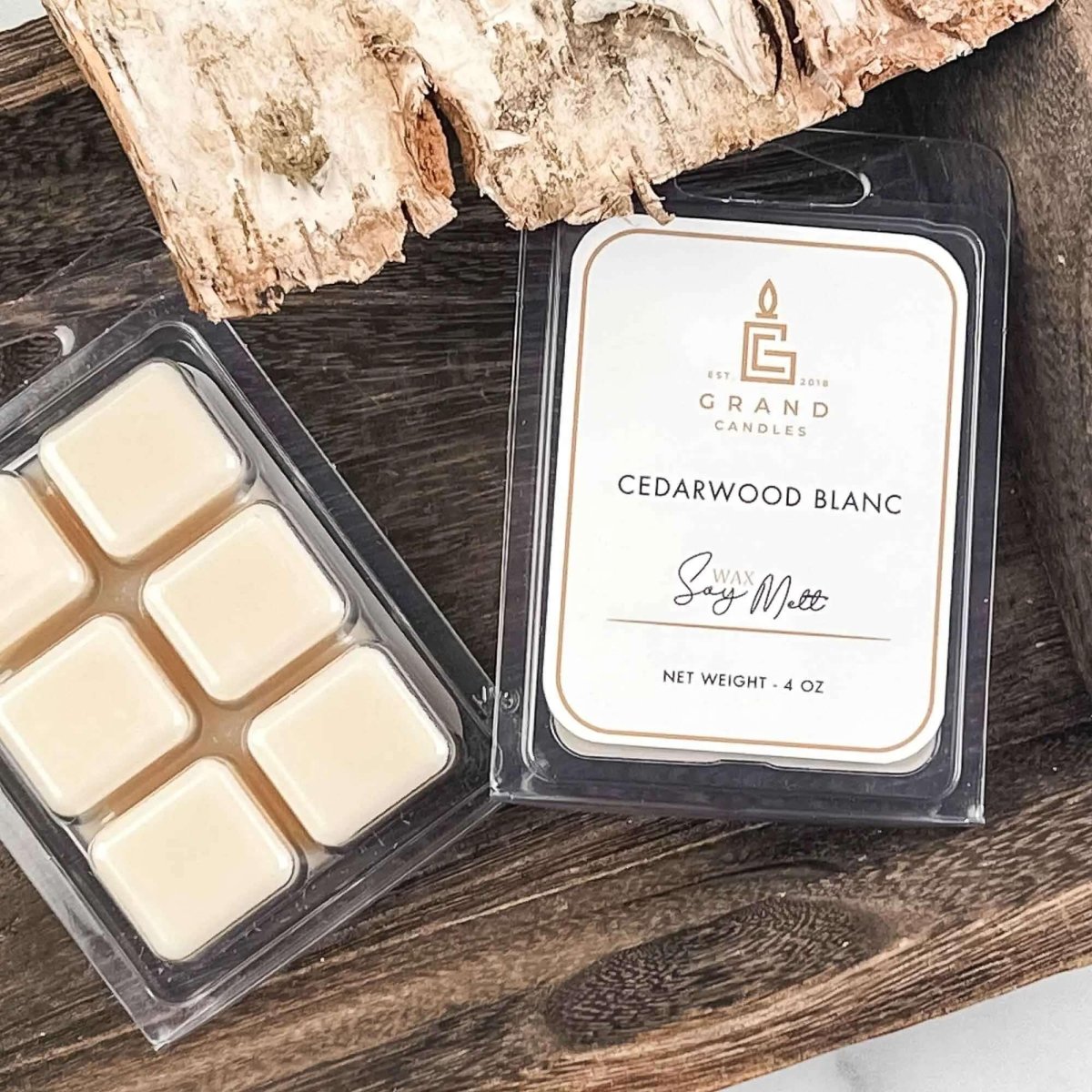 Cedarwood Blanc Soy Wax Melt - CEDARWOODMELT Grand Candles