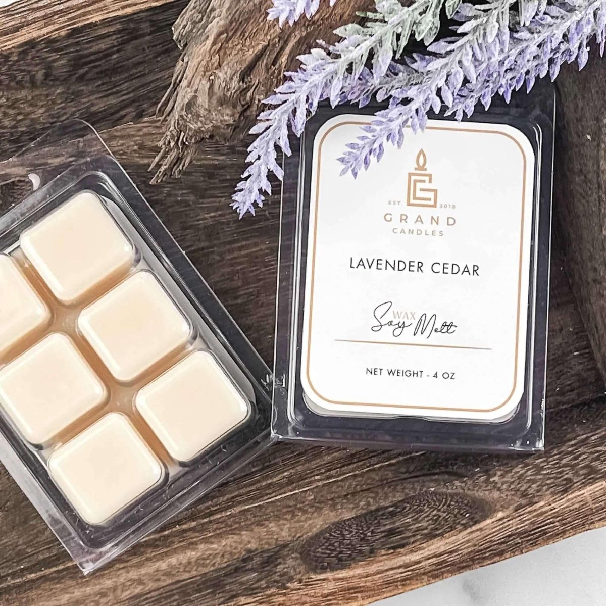 Lavender Cedar Soy Wax Melt - LAVENDER - MELT Grand Candles