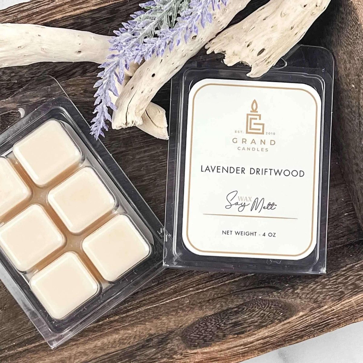 Lavender Driftwood Soy Wax Melt - DRIFTWOODMELT Grand Candles