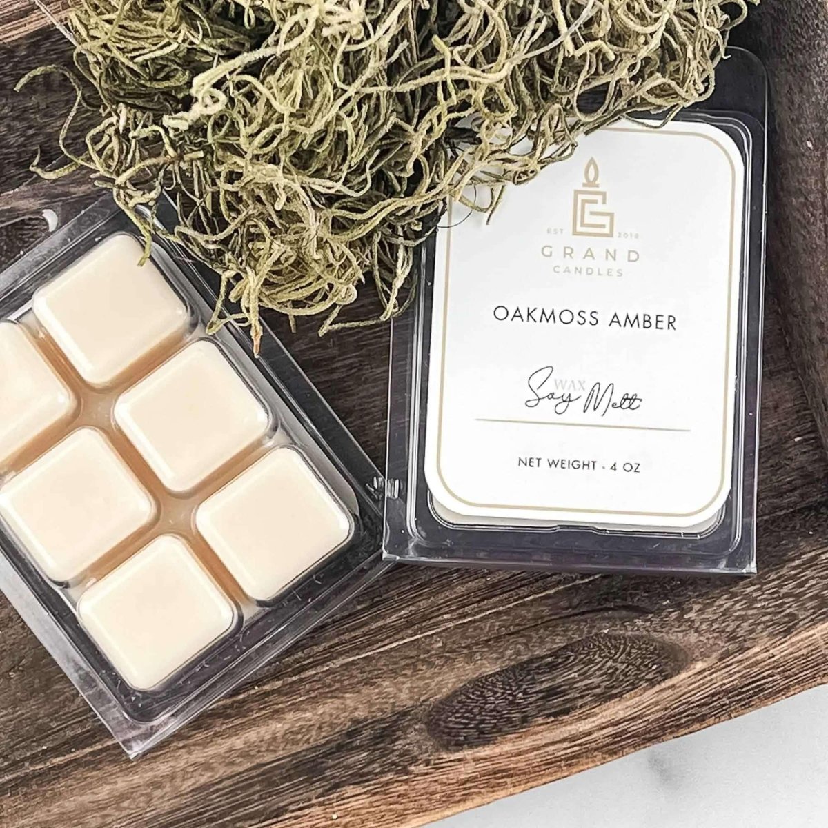 Oakmoss Amber Soy Wax Melt - OAKMOSS - MELT Grand Candles
