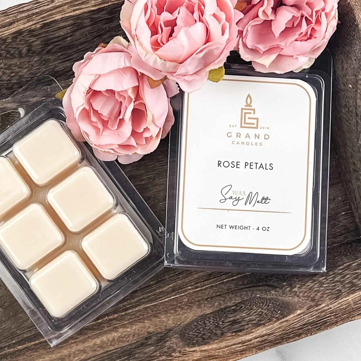 Rose Petals Wax Melt - ROSEMELT Grand Candles