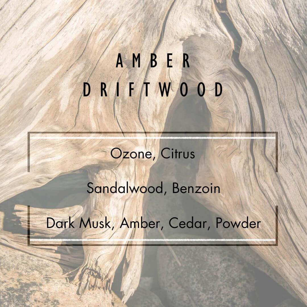 Amber Driftwood Candle