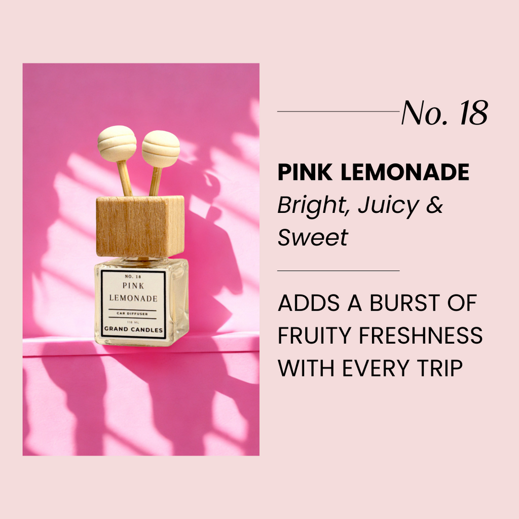 Pink Lemonade Car Diffuser - Car Freshener: Grand Candles