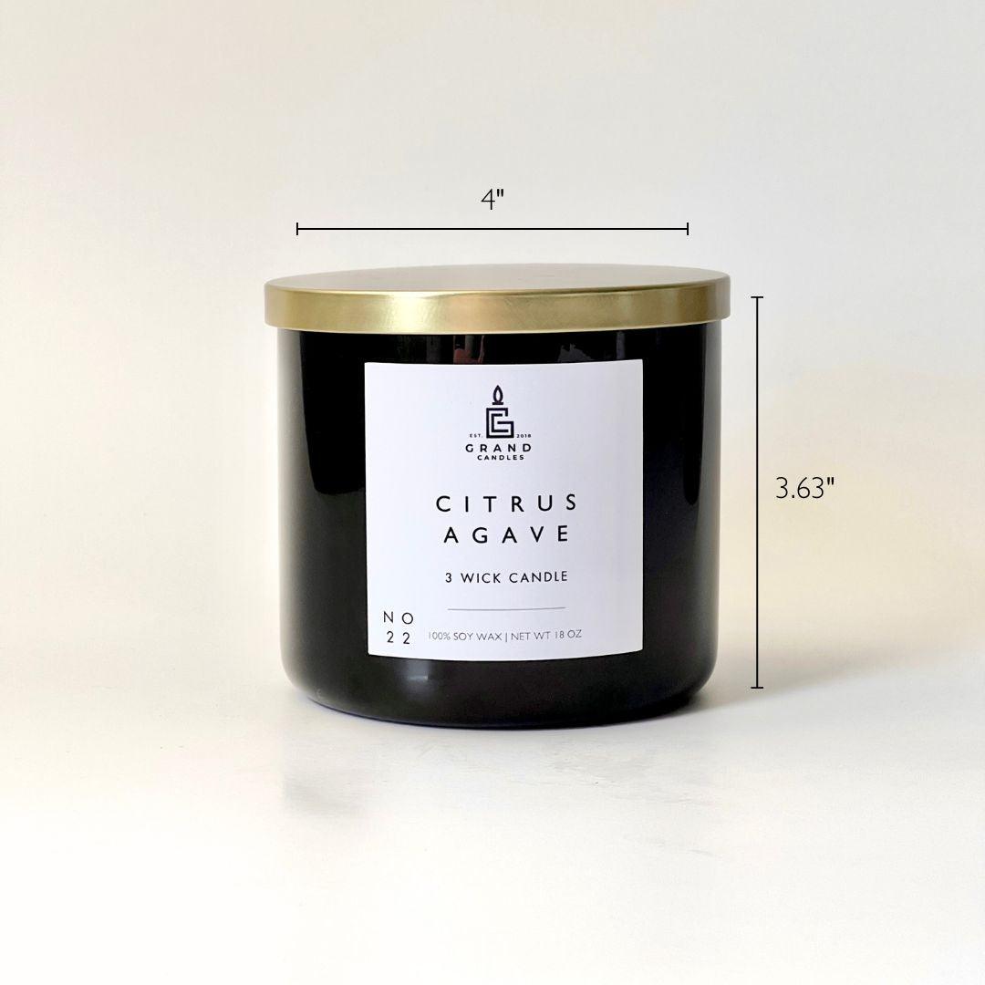 Citrus Agave Candle  - Grand Candles LLC   