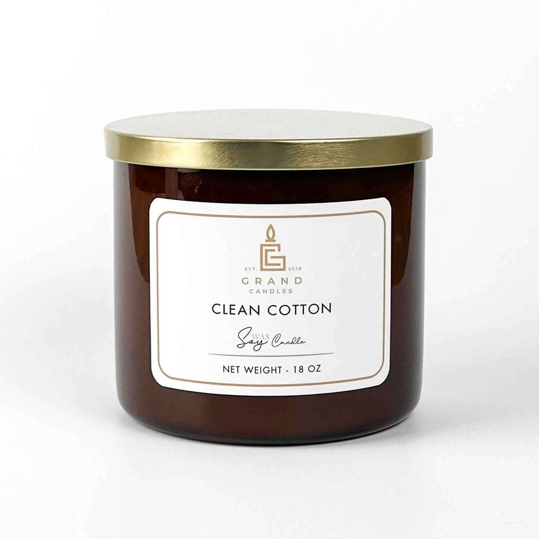 Clean Cotton Soy Candle Grand Candles LLC