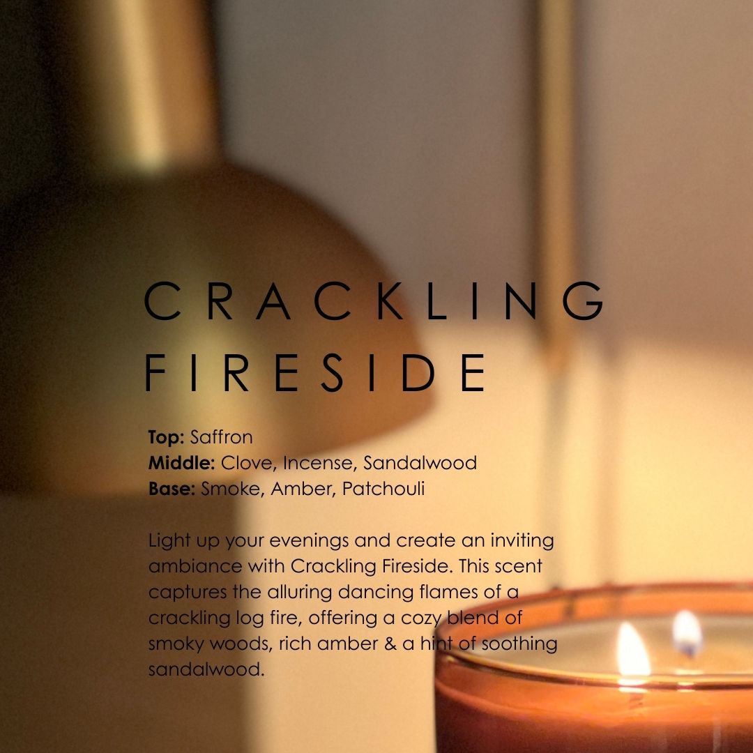 Crackling Fireside Candle