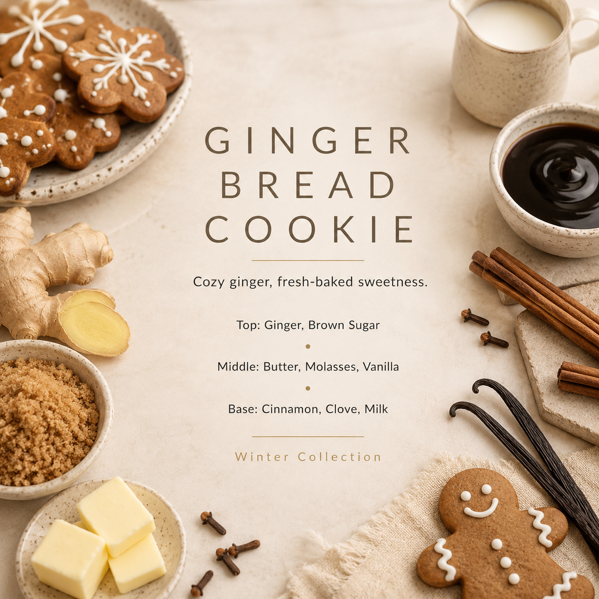 Ginger Bread Cookie Reed Diffuser product image by Grand Candles