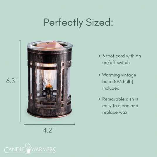 Mission Vintage Bulb Illumination Fragrance Warmer Grand Candles LLC