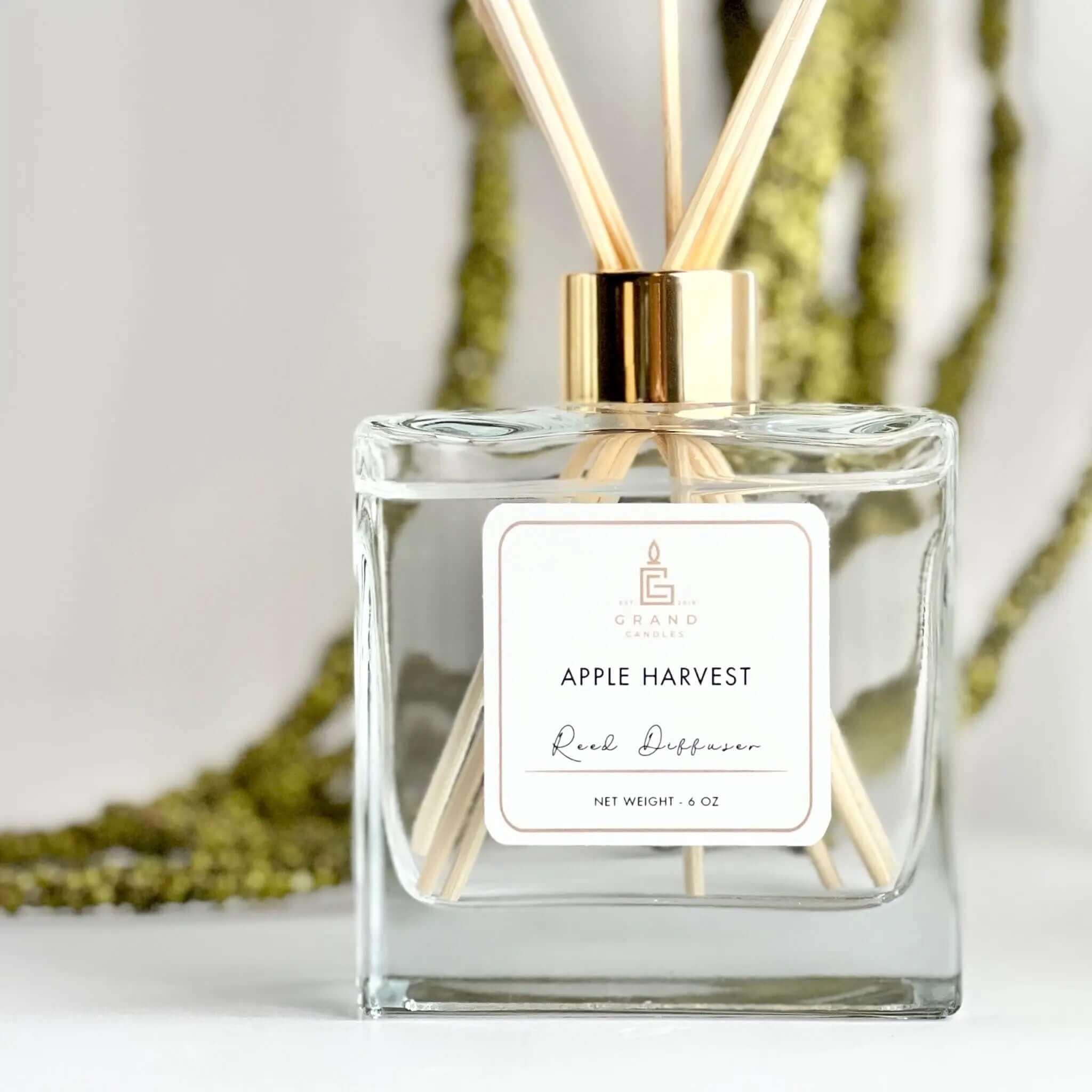 Apple Harvest Reed Diffuser  - Grand Candles LLC   