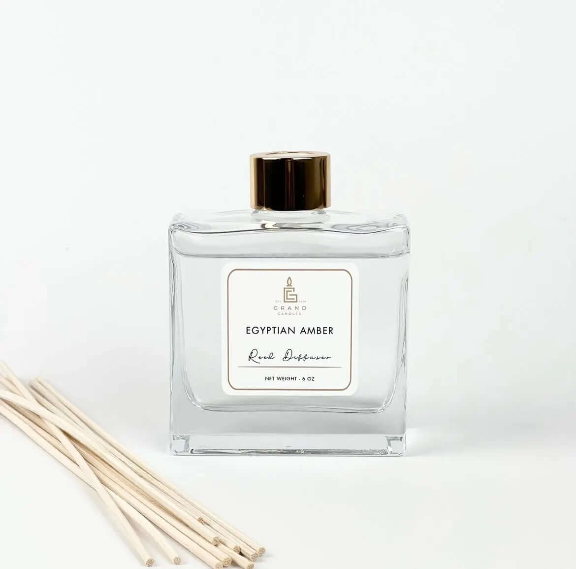 Egyptian Amber Reed Diffuser Grand Candles LLC
