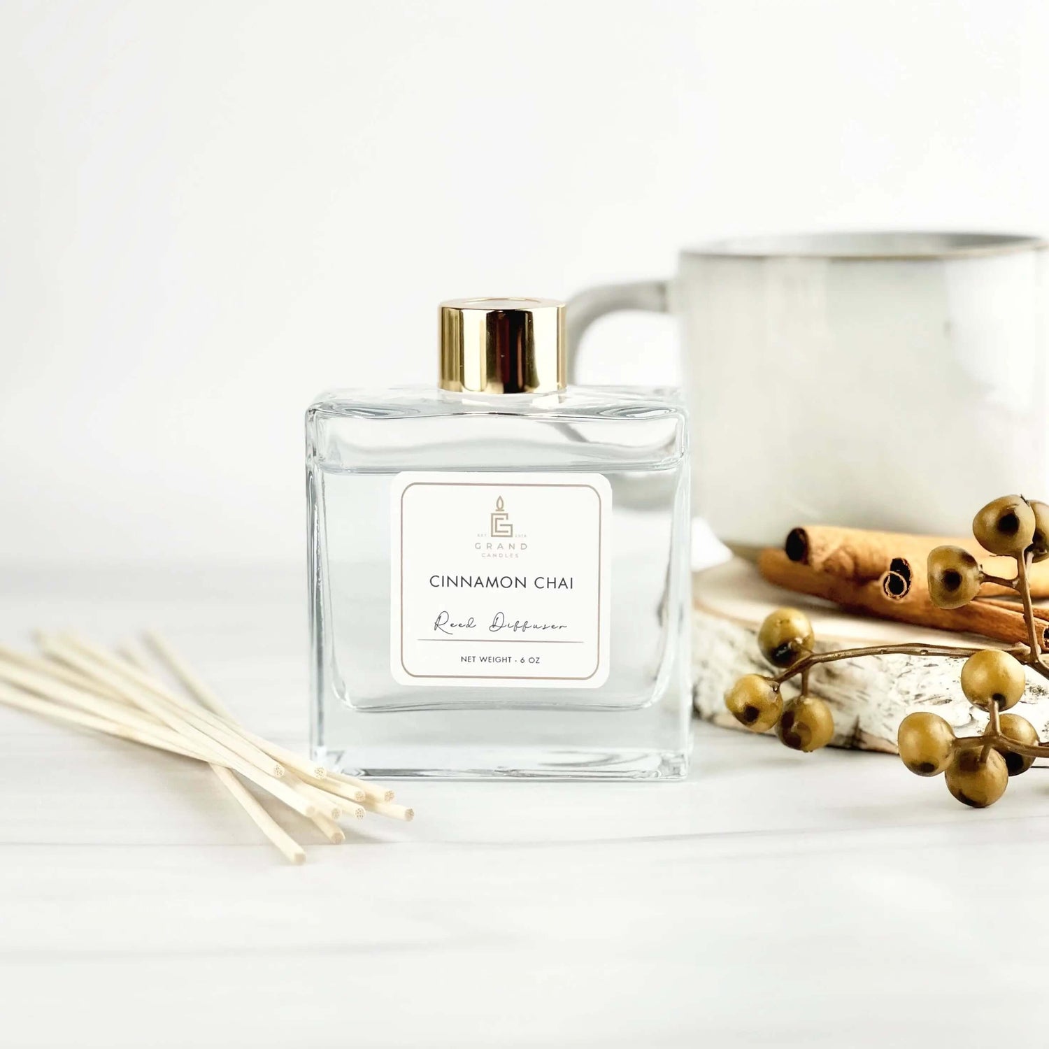 Cinnamon Chai Reed Diffuser Grand Candles LLC