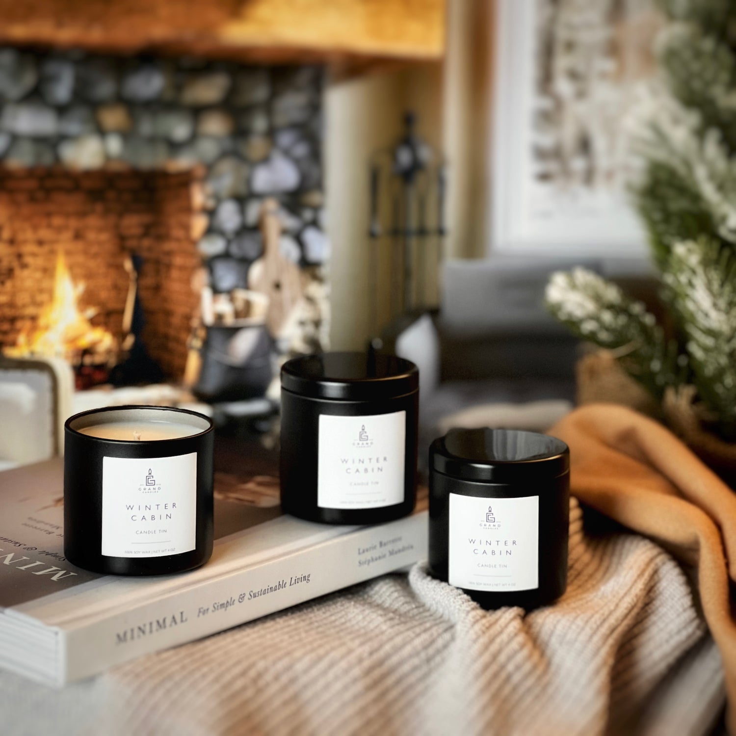 Winter Cabin Candle