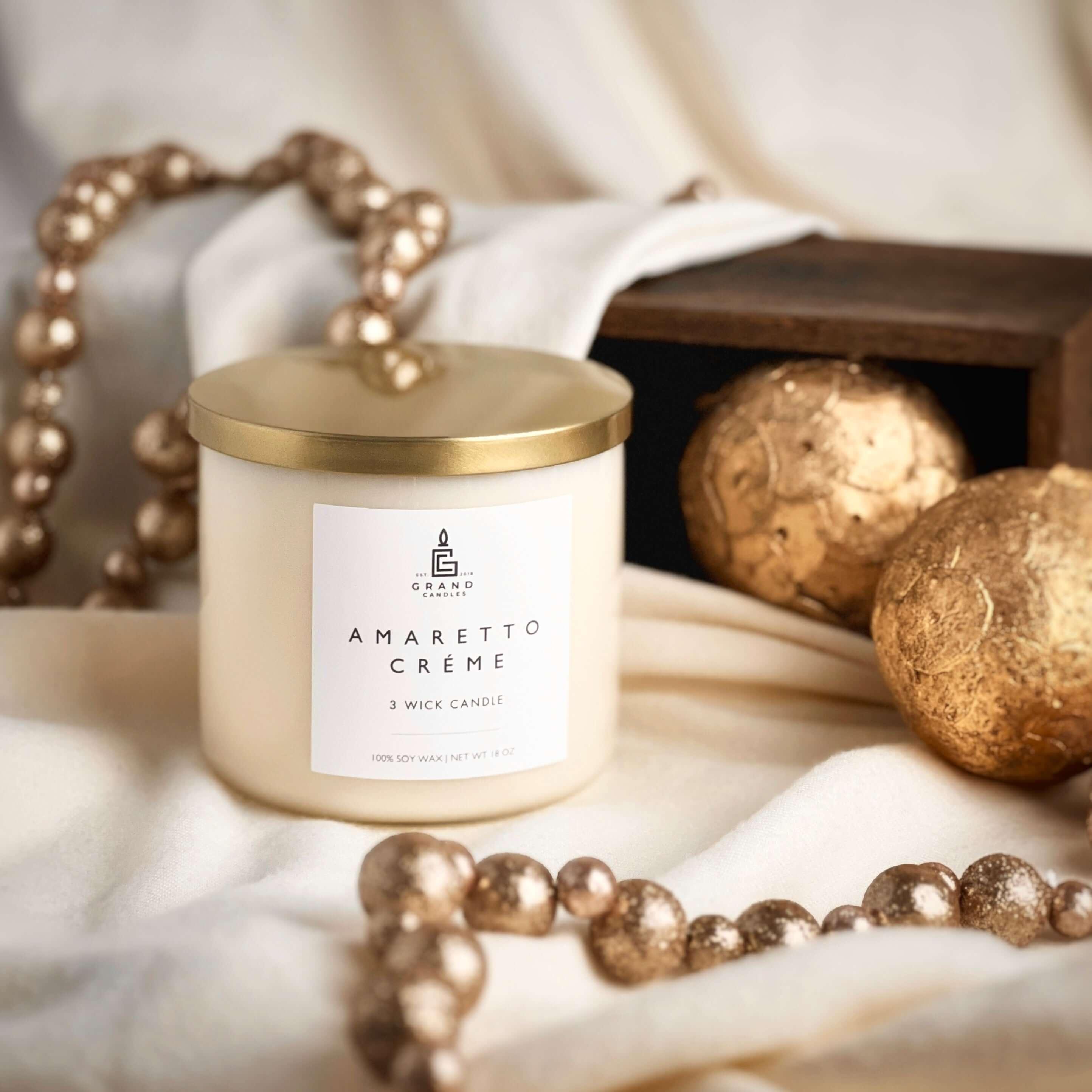 Amaretto Créme Candle  - Grand Candles LLC   