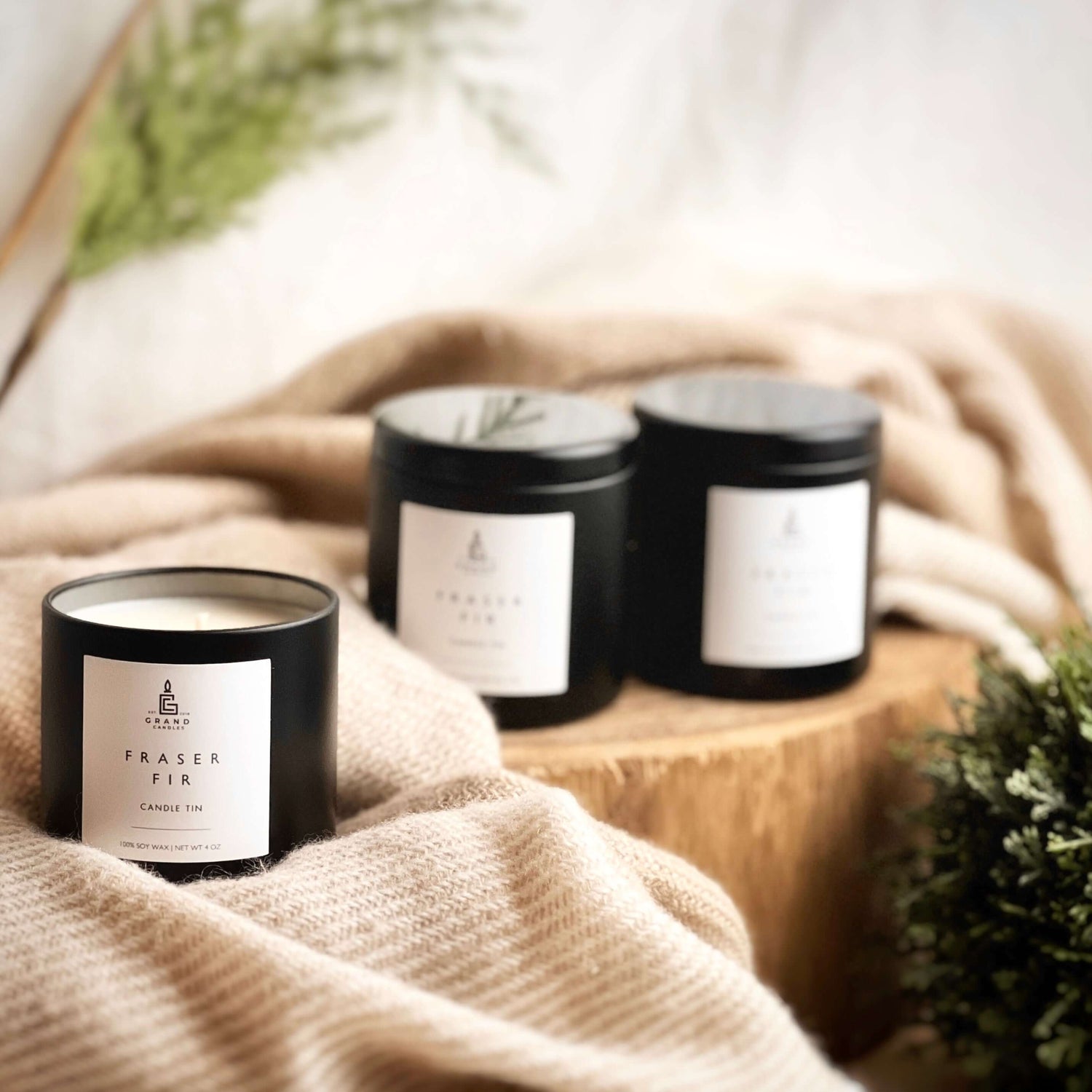 Pine Scented Candle - Soy Candle - Fraser Fir Candle
