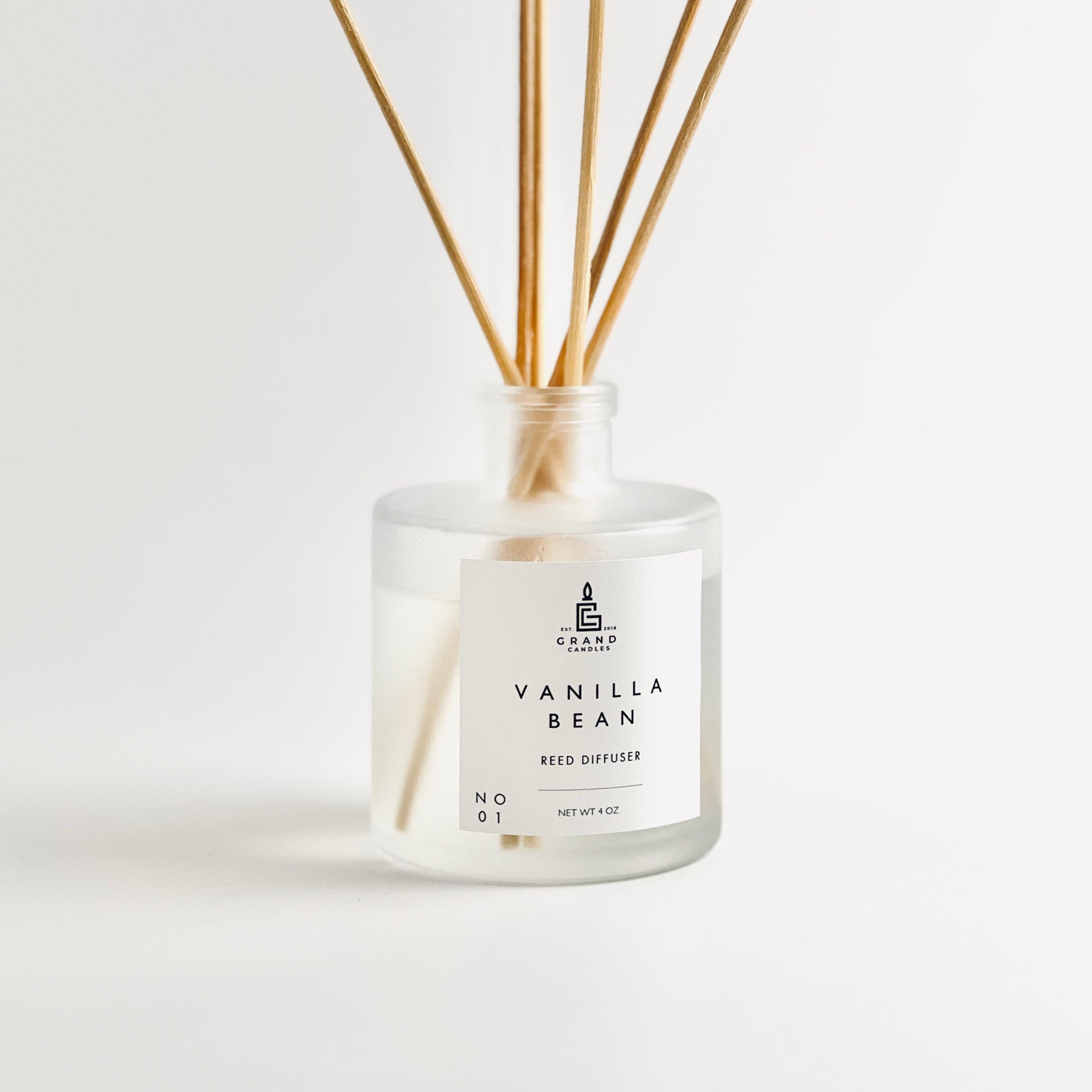 Vanilla Bean Reed Diffuser  - Grand Candles LLC   
