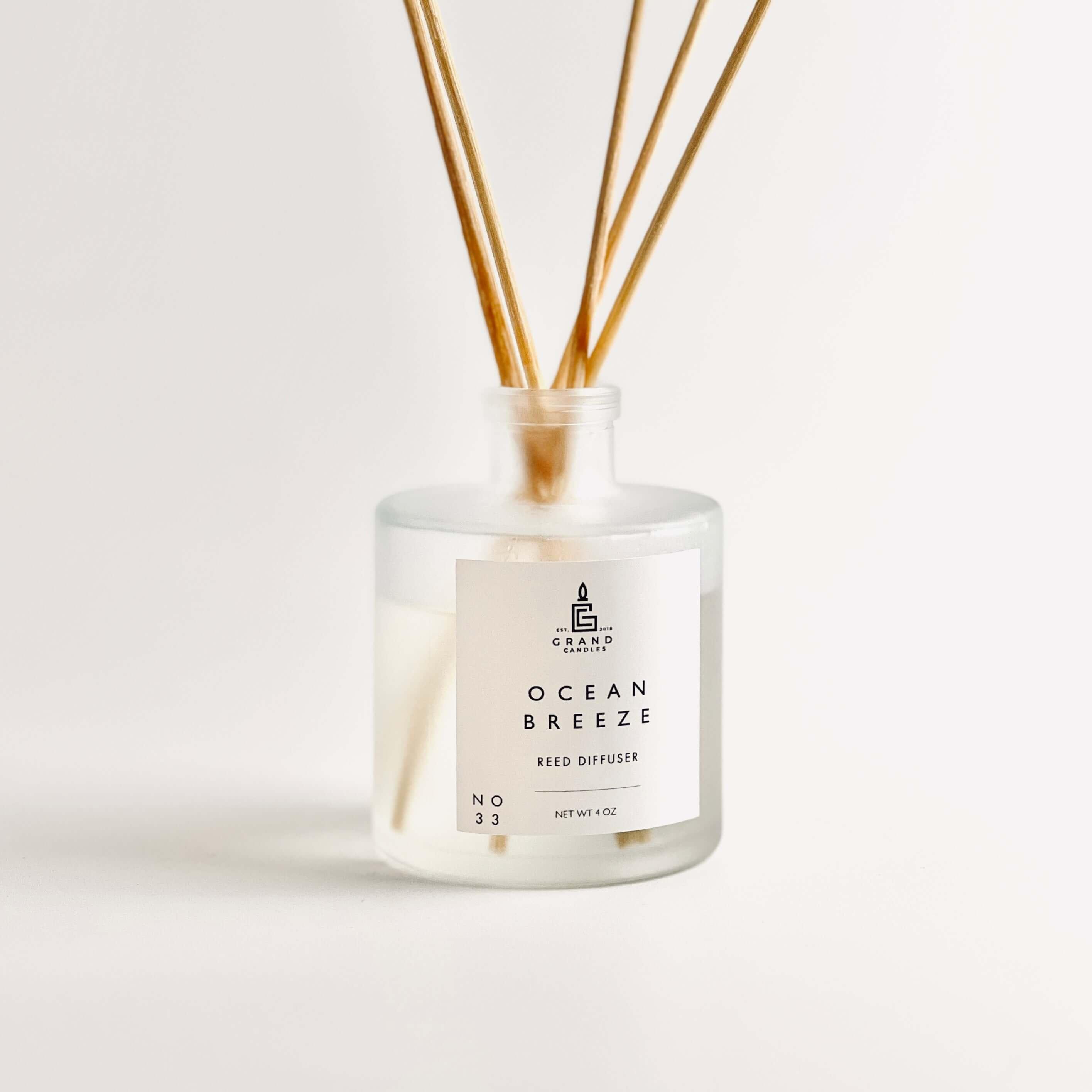 Ocean Breeze Reed Diffuser  - Grand Candles LLC   