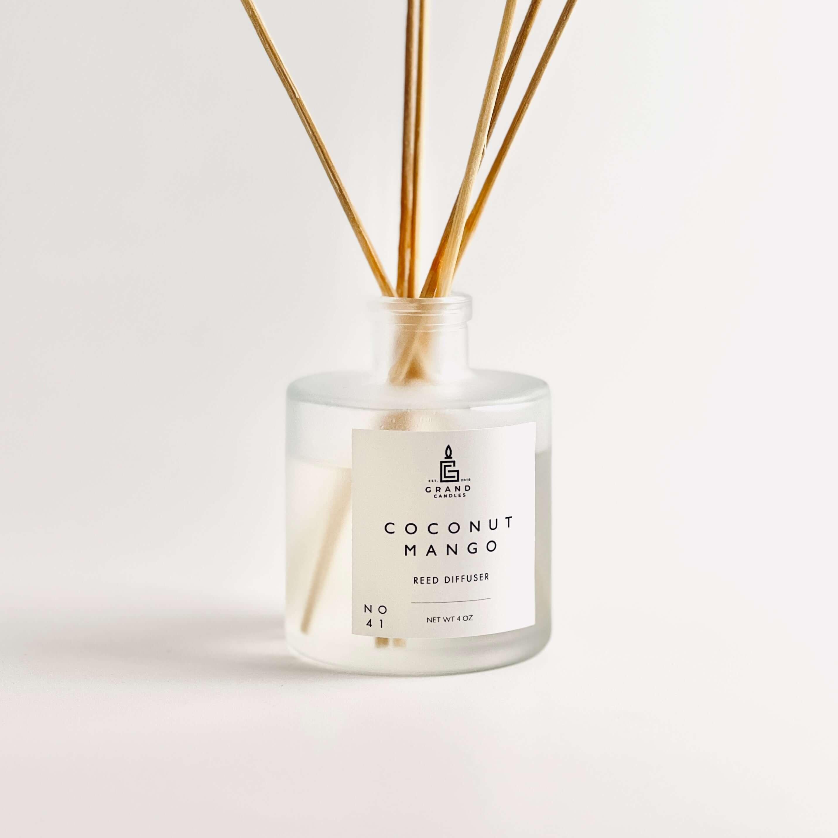 Coconut Mango Reed Diffuser  - Grand Candles LLC   