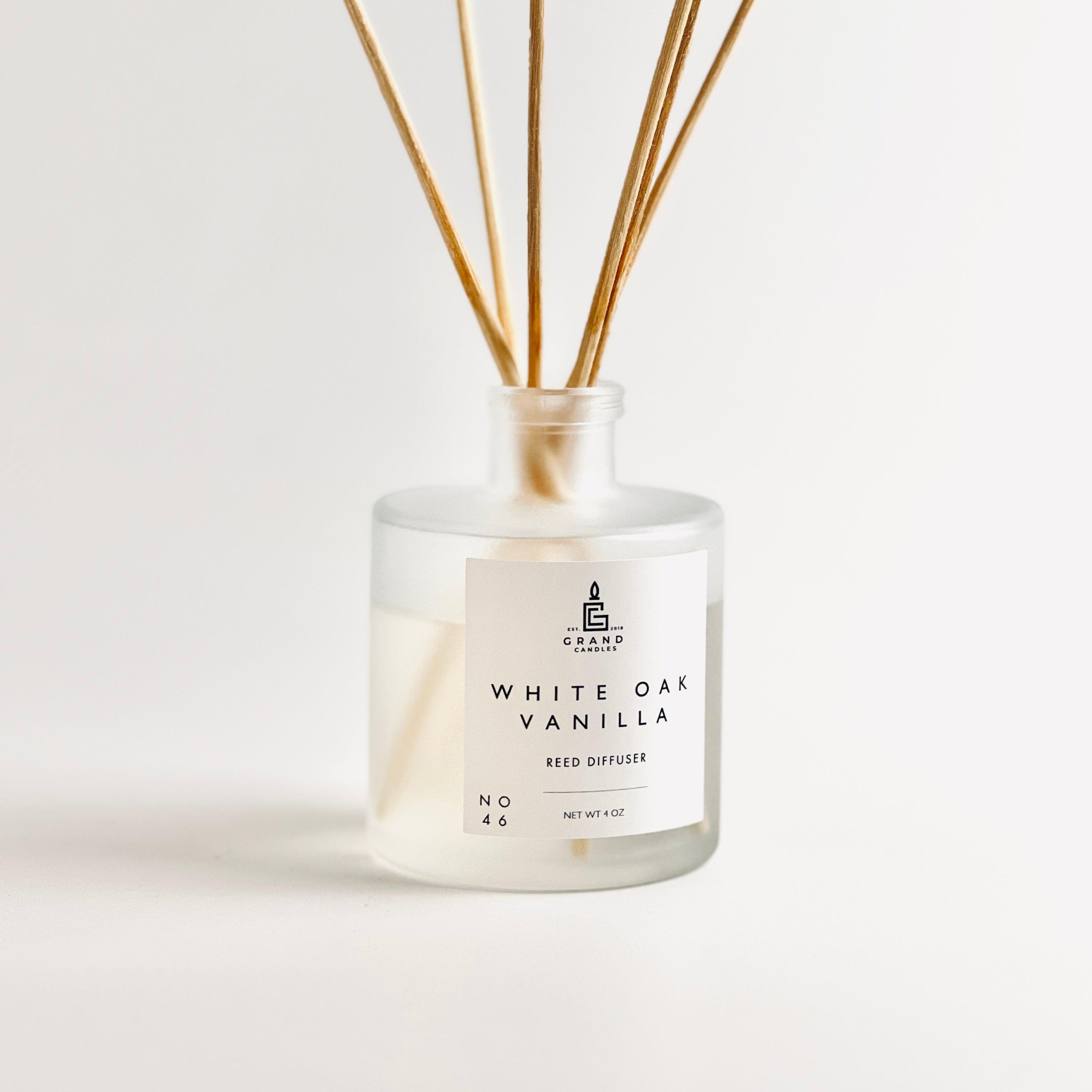 White Oak Vanilla Reed Diffuser  - Grand Candles LLC   