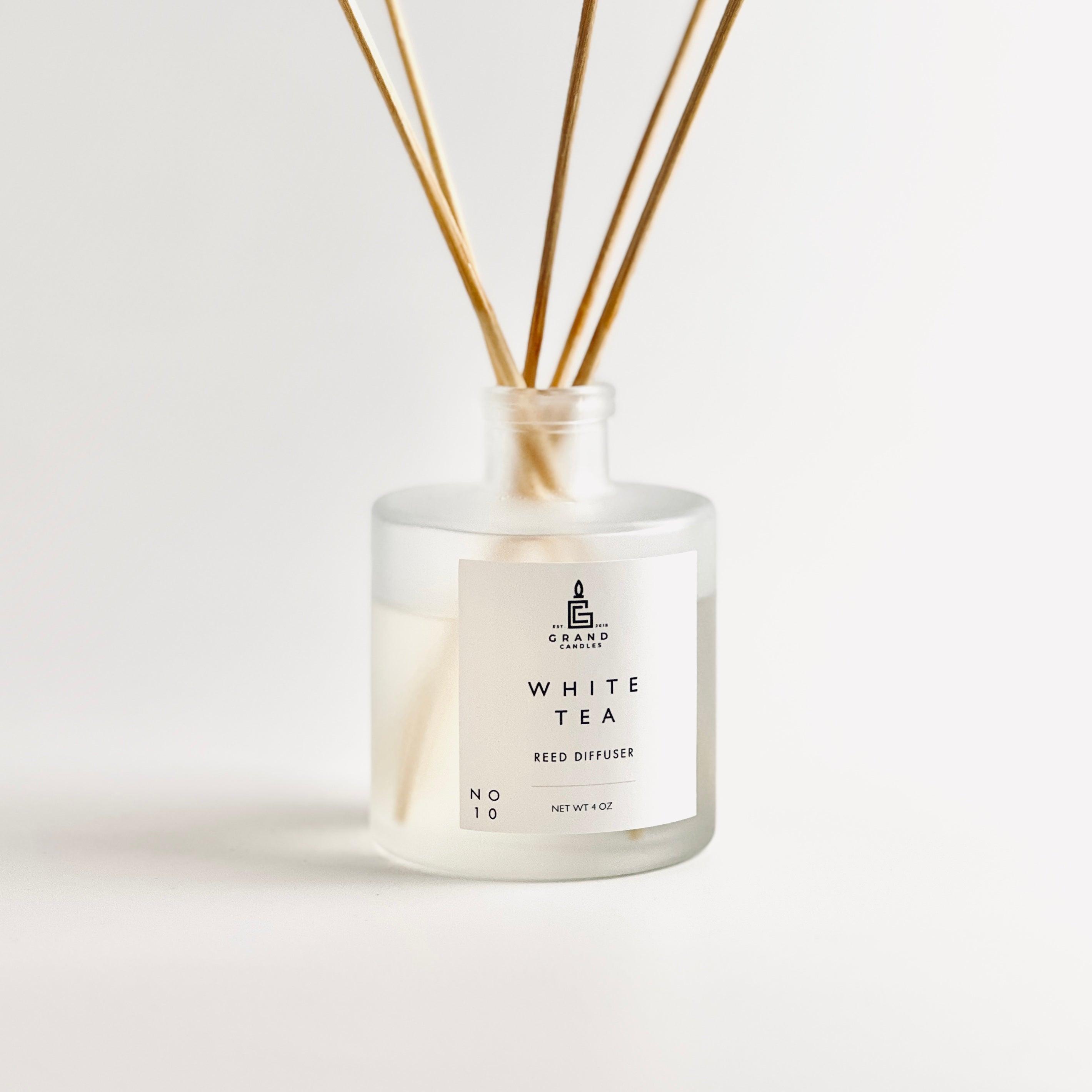 White Tea Reed Diffuser  - Grand Candles LLC   