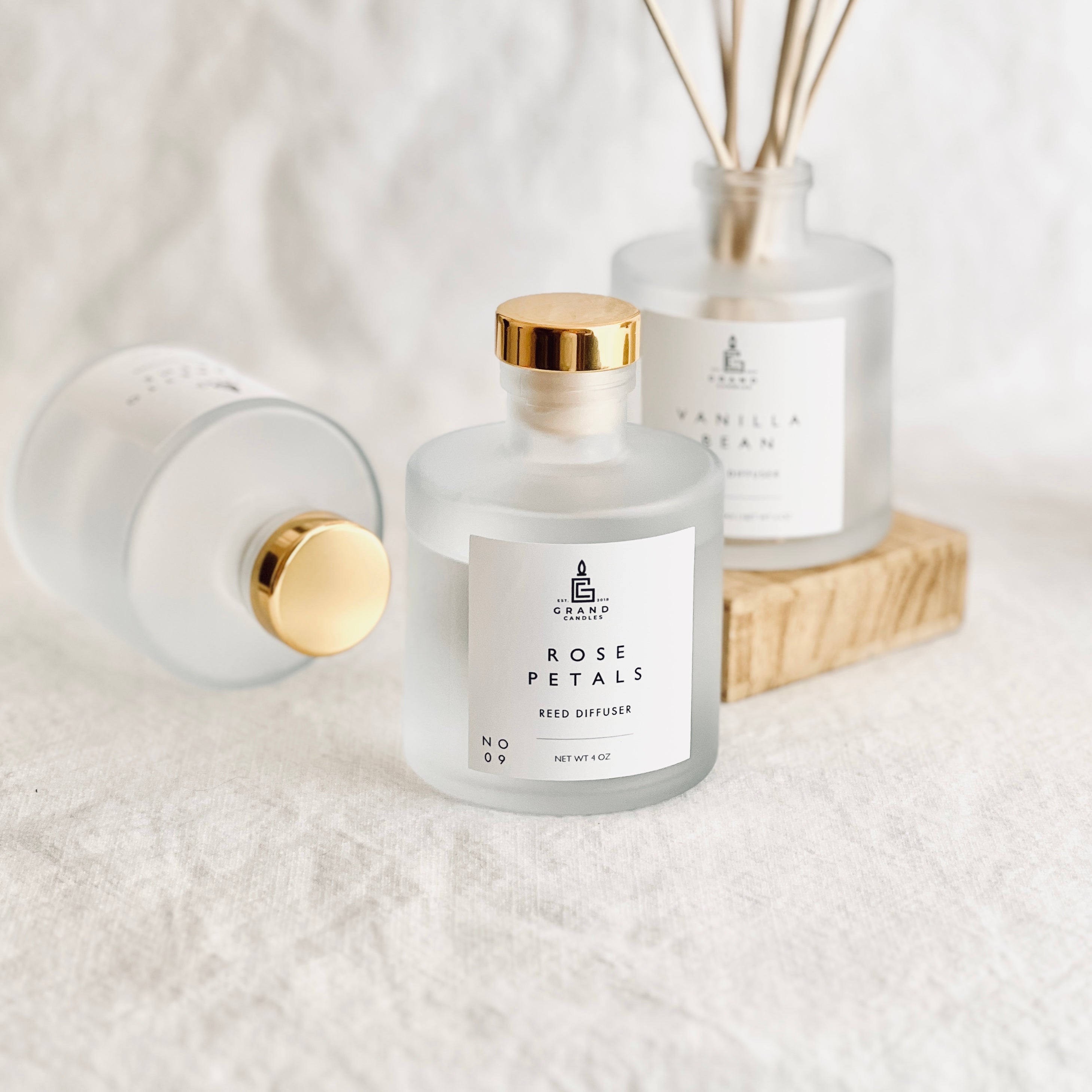 Rose Petals Reed Diffuser  - Grand Candles LLC   